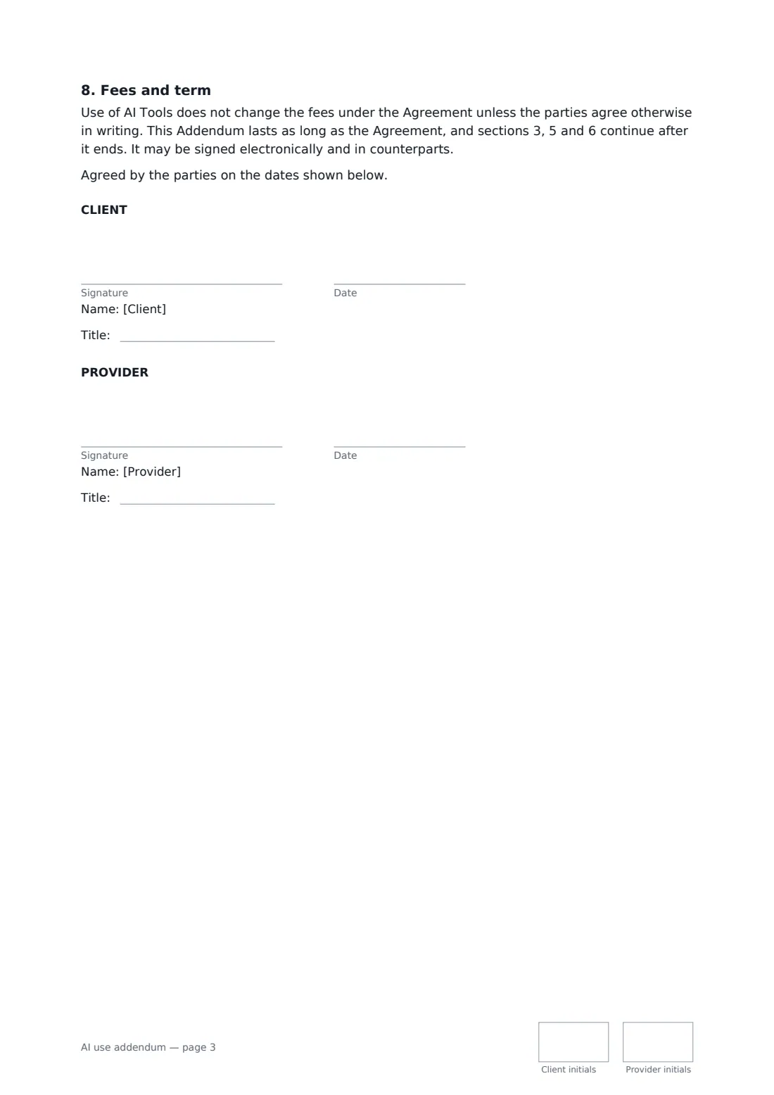 AI use addendum — page 3 of 3