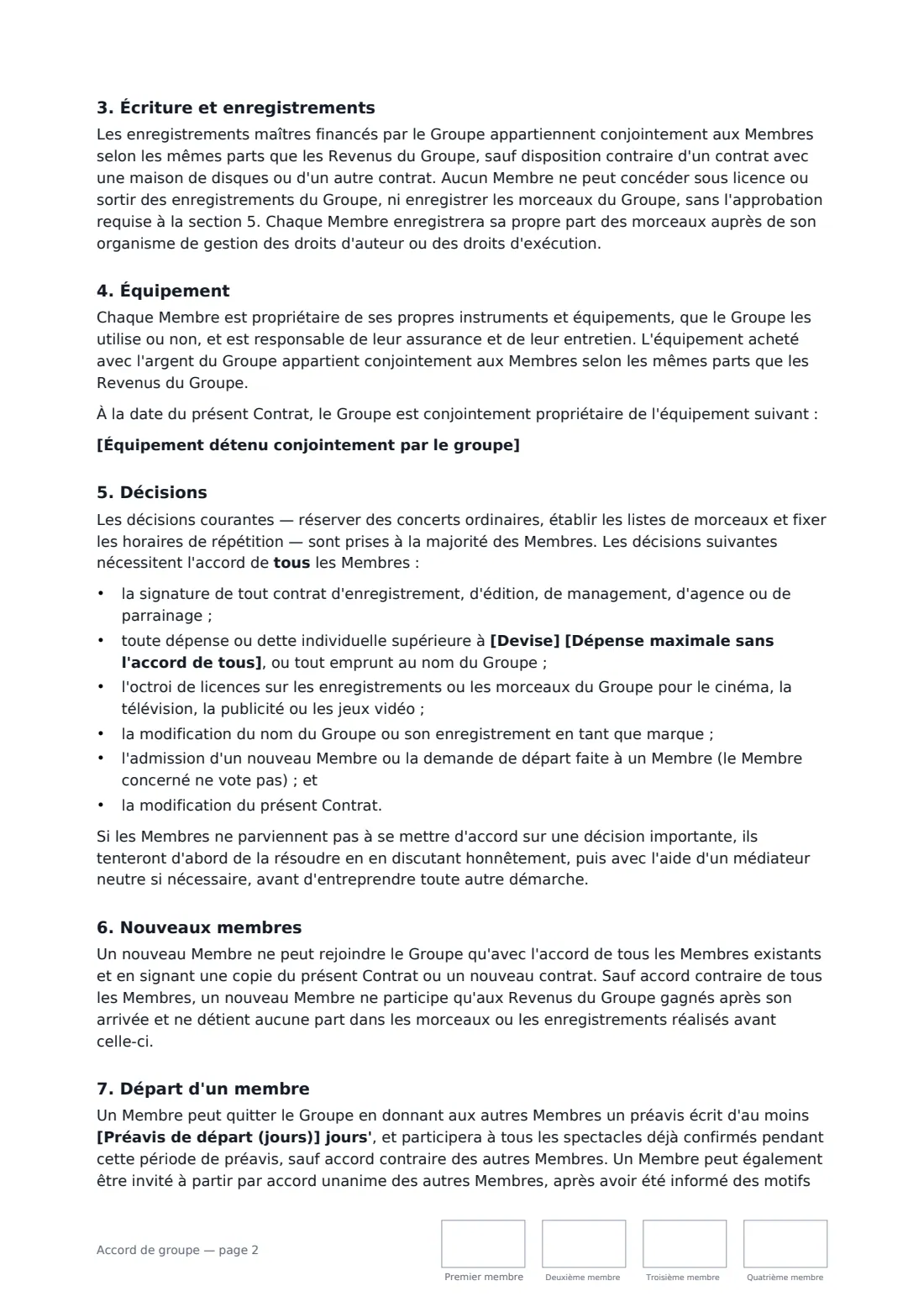 Accord de groupe — page 2 sur 4