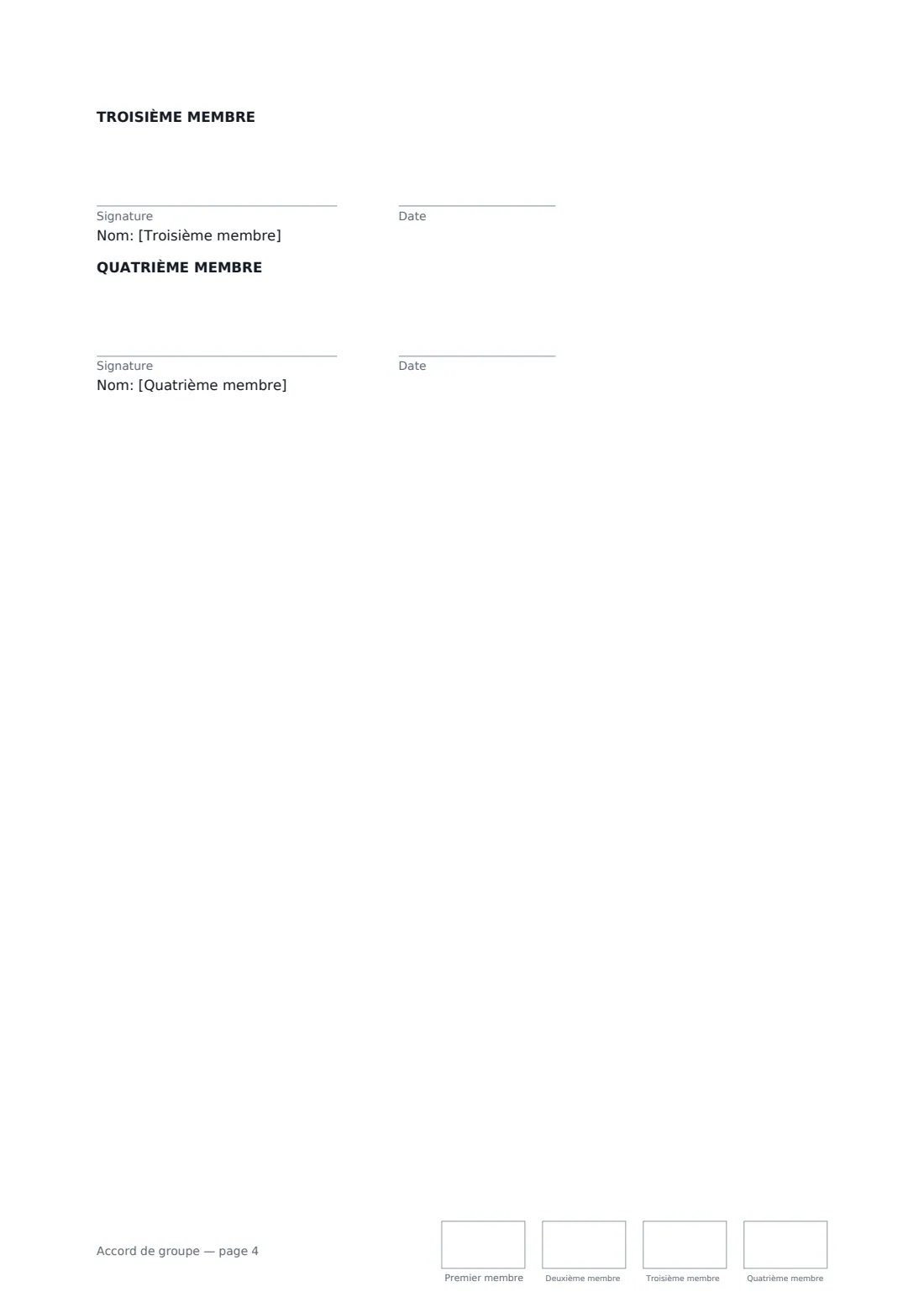 Accord de groupe — page 4 sur 4