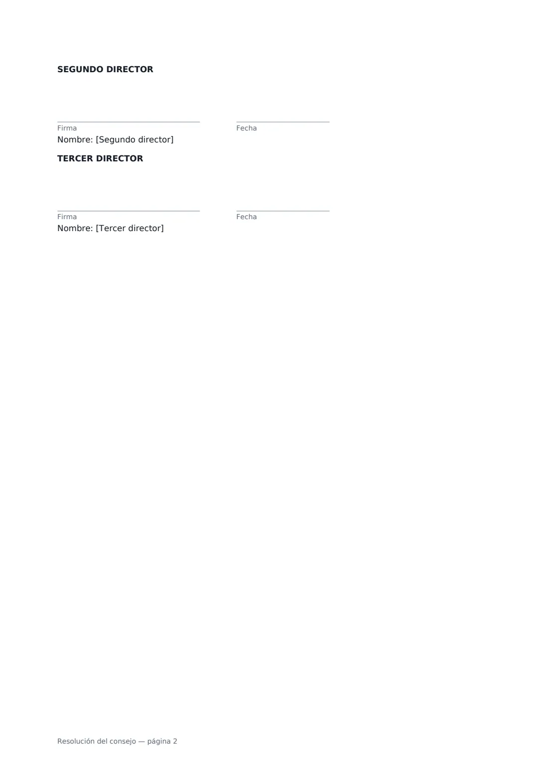 Resolución del consejo: página 2 de 2
