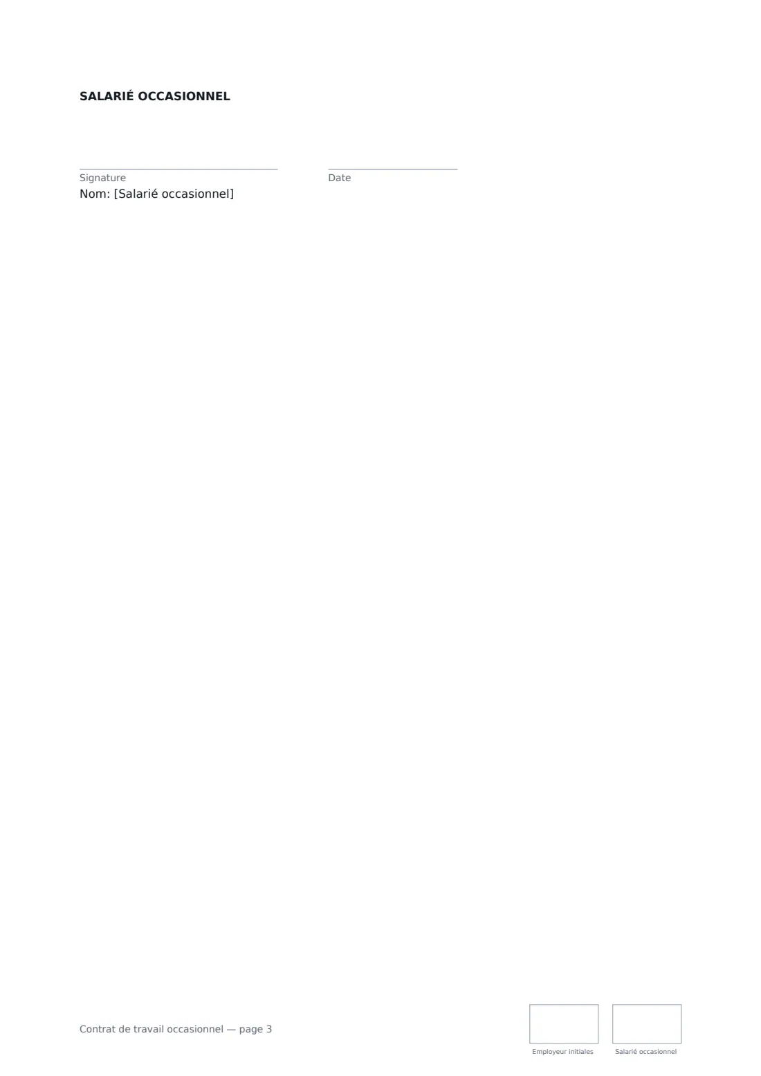 Contrat de travail occasionnel — page 3 sur 3