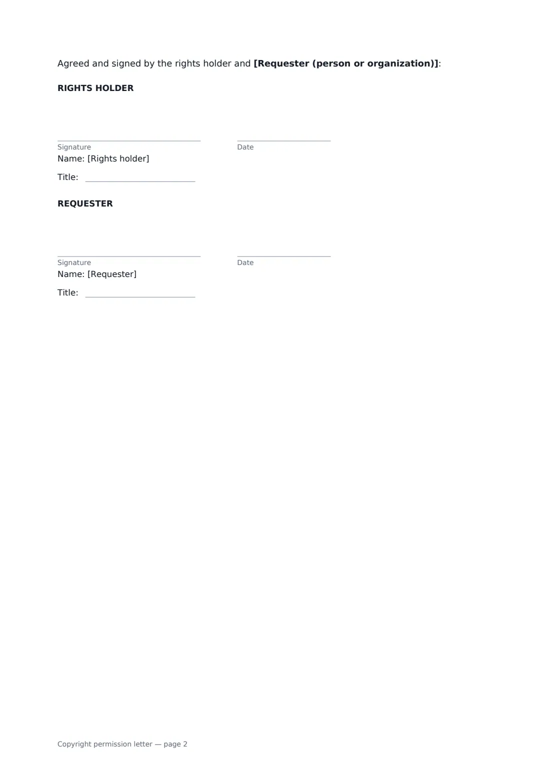 Copyright permission letter — page 2 of 2