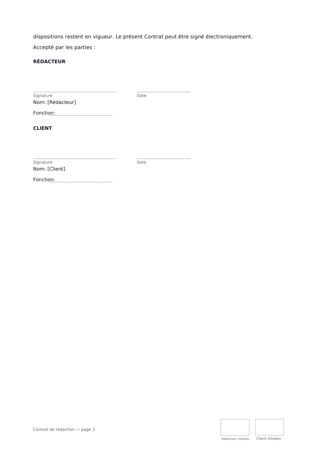 Contrat de rédaction — page 3 sur 3
