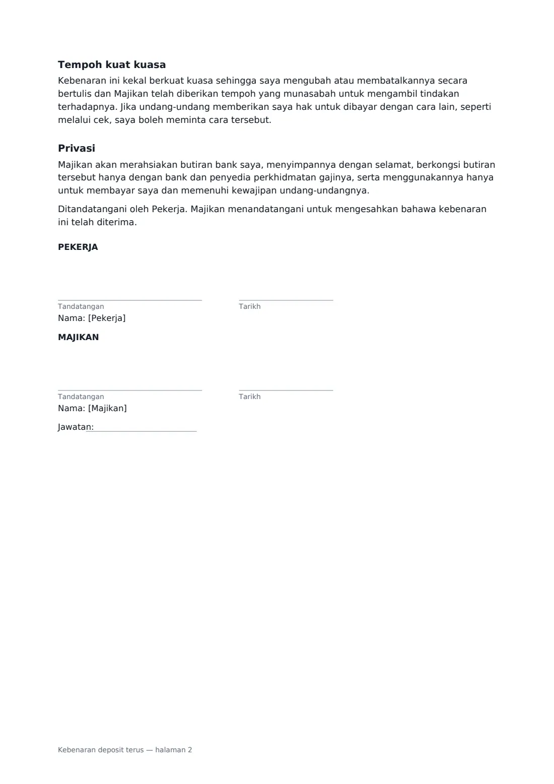 Kebenaran deposit terus — halaman 2 daripada 2