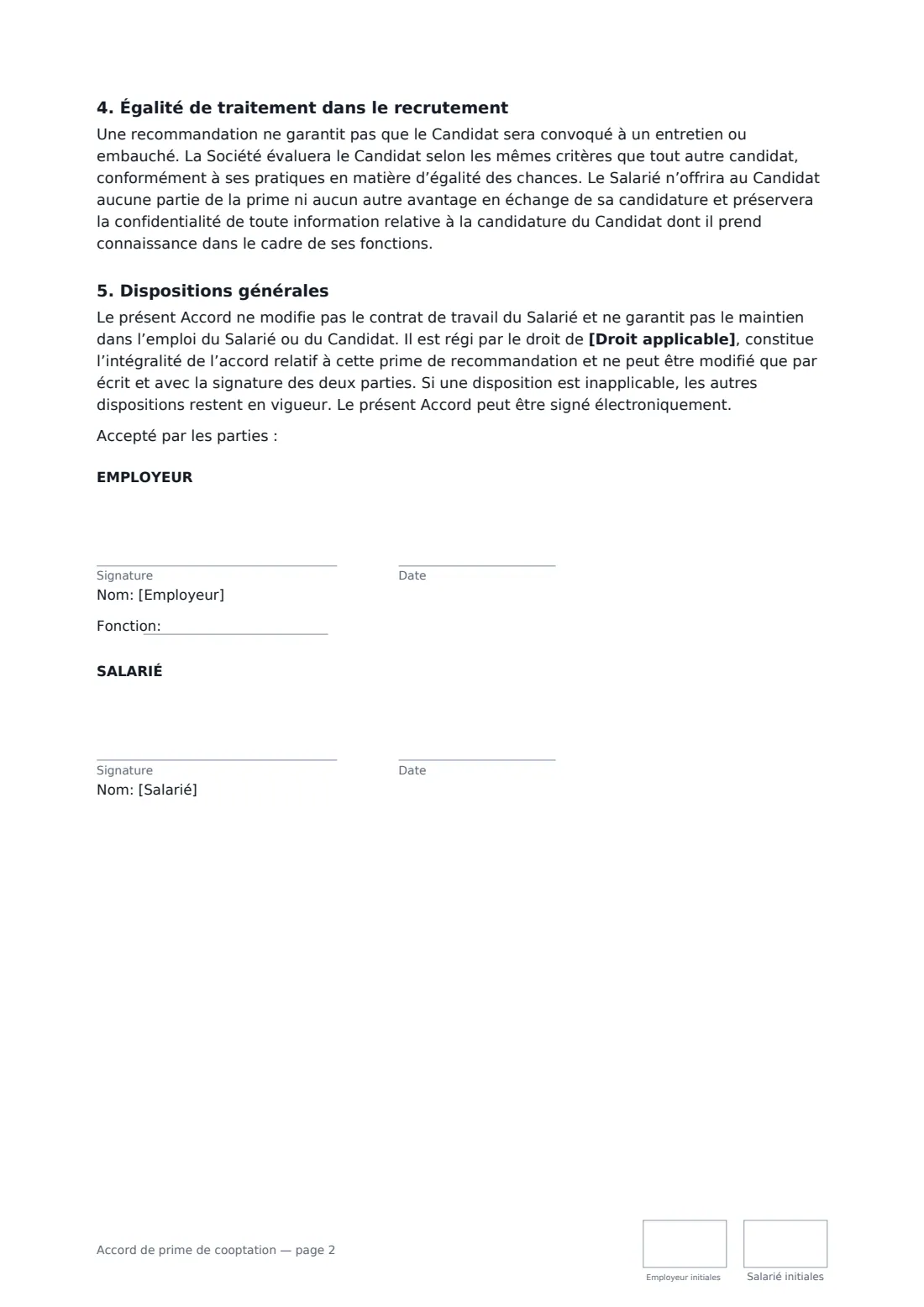 Accord de prime de cooptation — page 2 sur 2