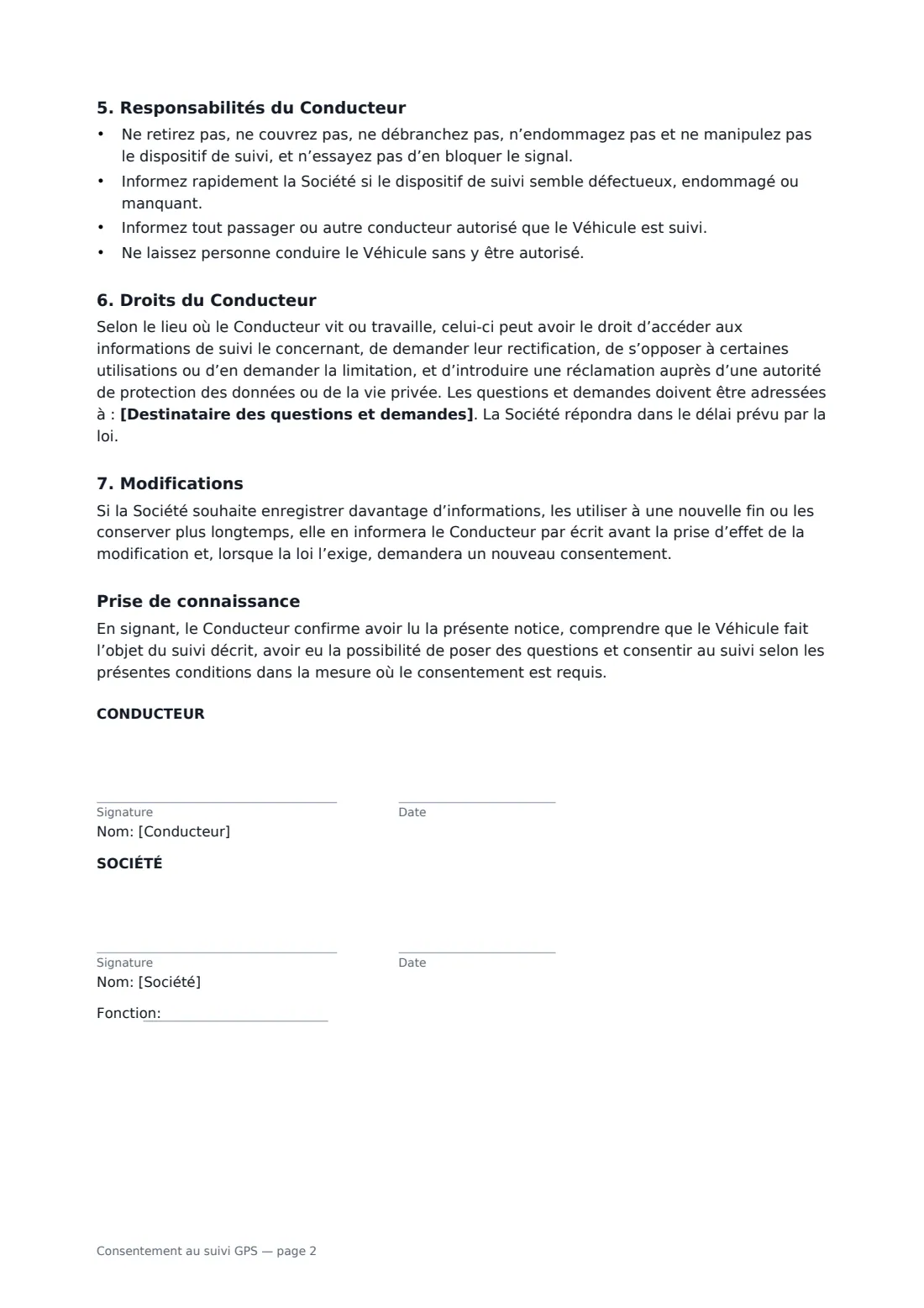 Consentement au suivi GPS — page 2 sur 2