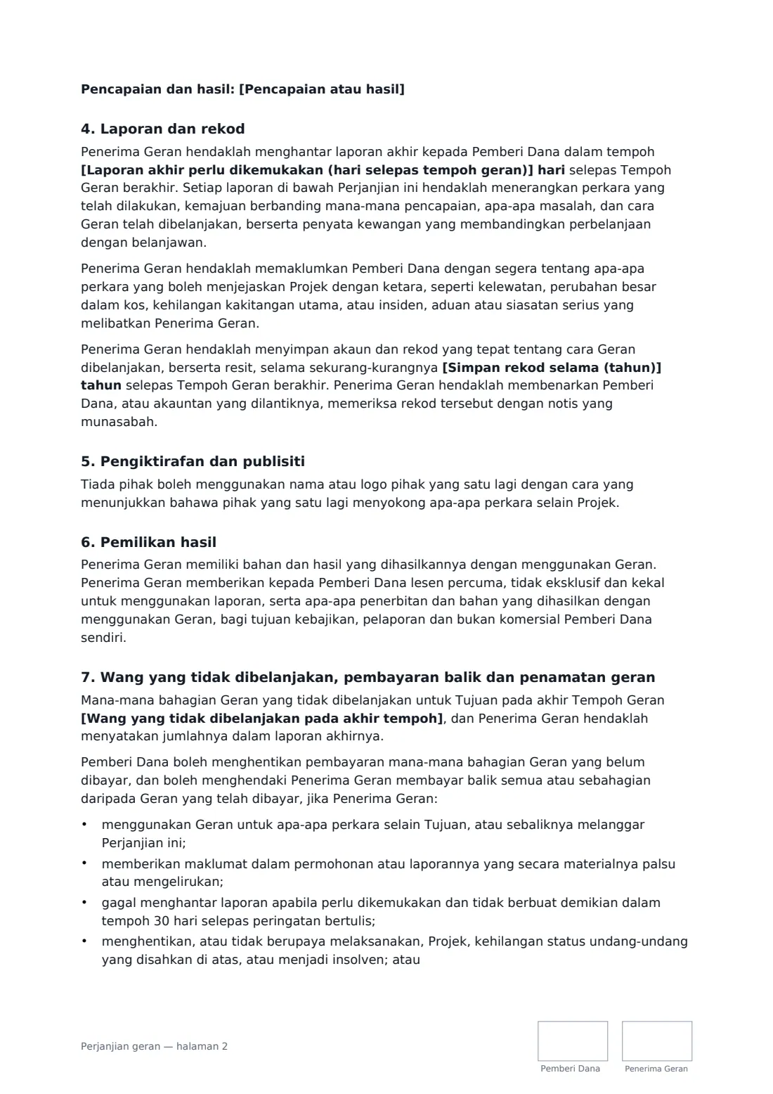 Perjanjian geran — halaman 2 daripada 3