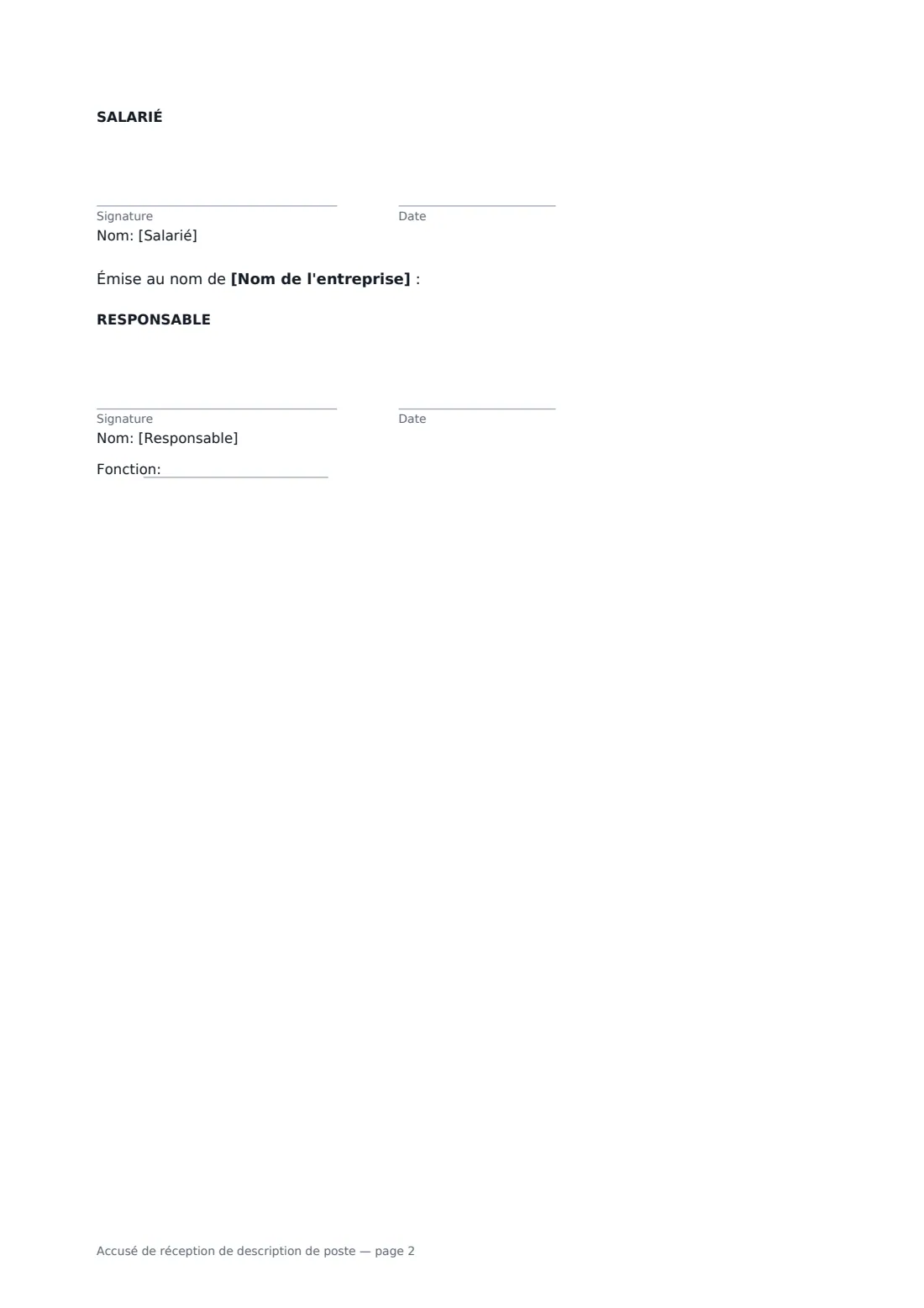 Accusé de réception de description de poste — page 2 sur 2