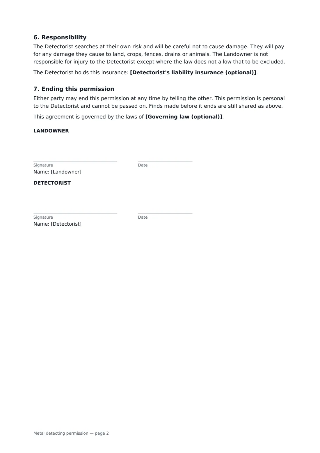 Metal detecting permission — page 2 of 2