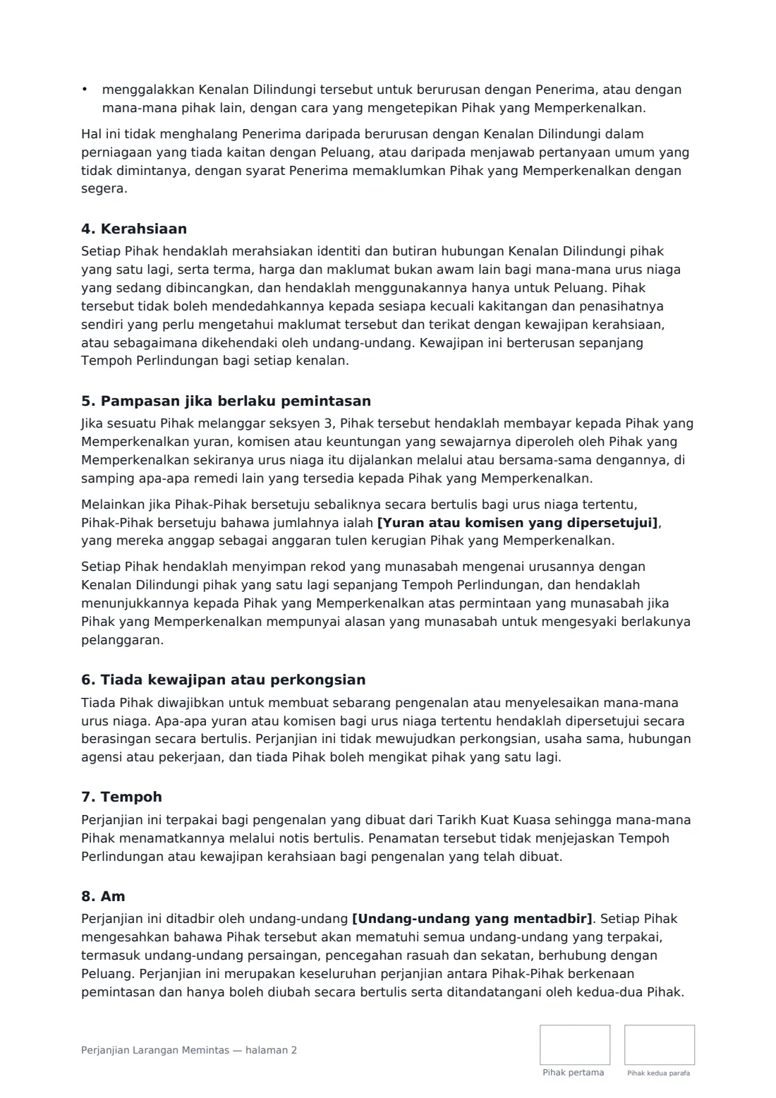 Perjanjian Larangan Memintas — halaman 2 daripada 3