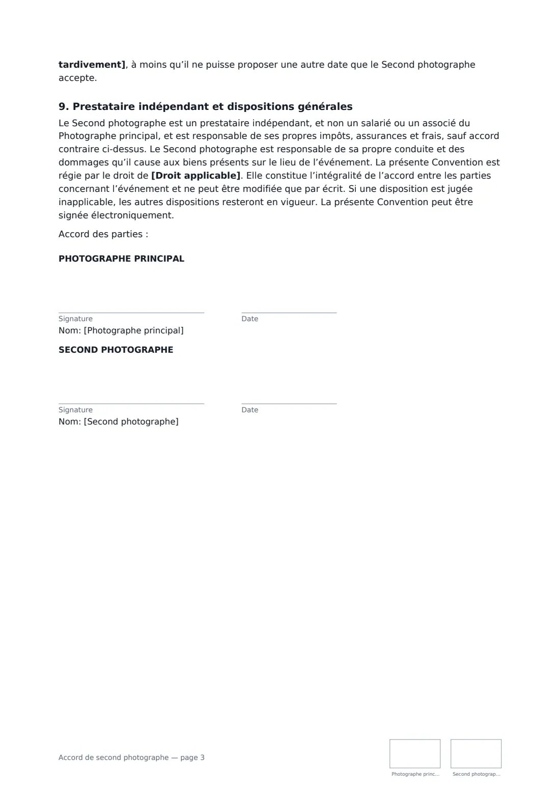 Accord de second photographe — page 3 sur 3