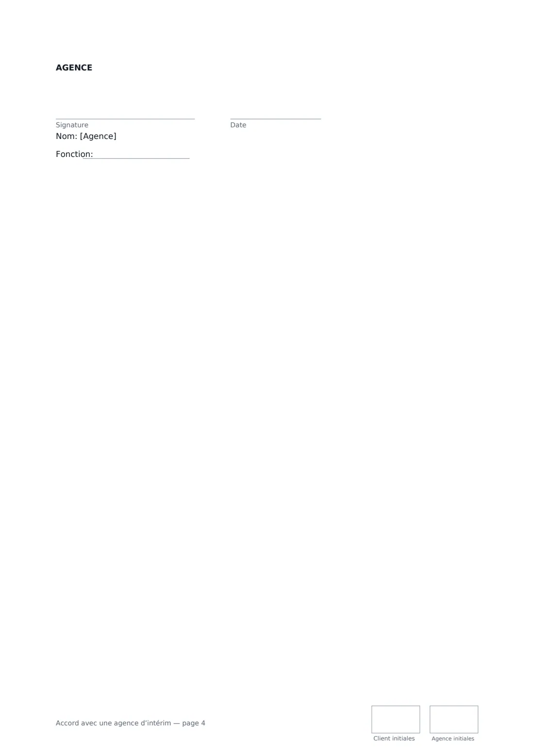 Accord avec une agence d’intérim — page 4 sur 4