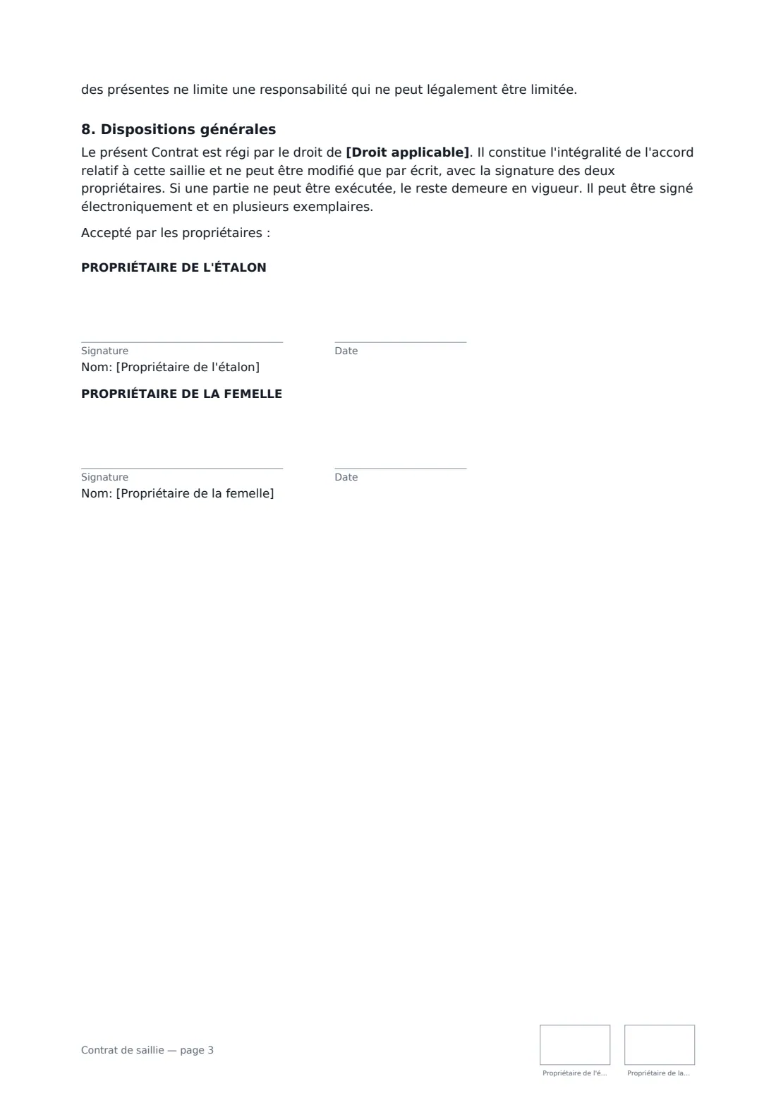 Contrat de saillie — page 3 sur 3