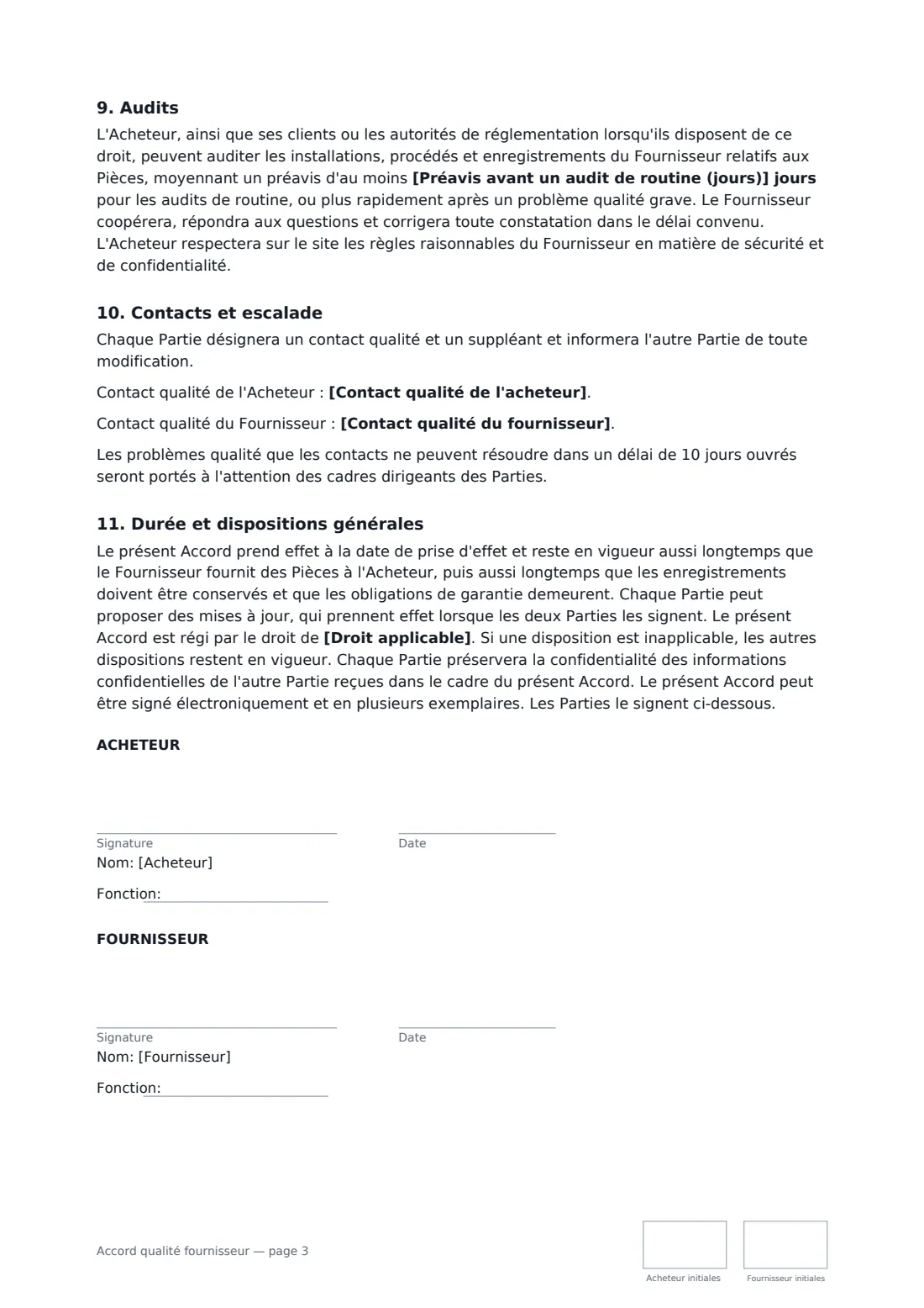 Accord qualité fournisseur — page 3 sur 3
