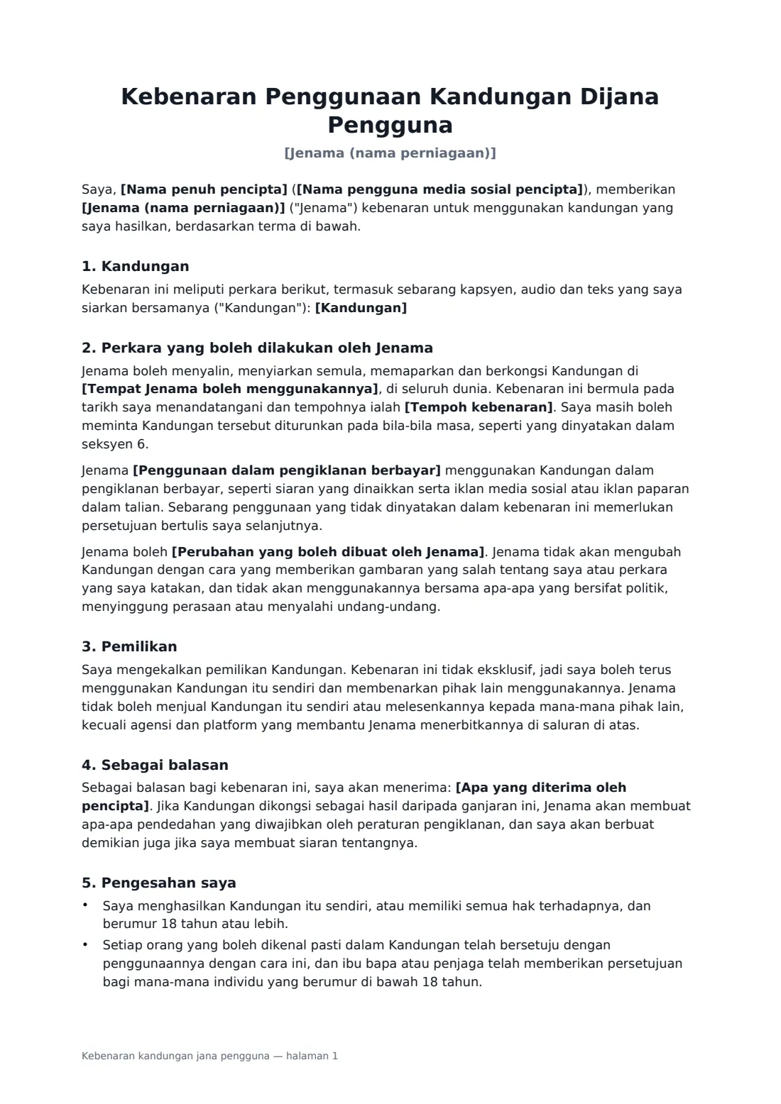 Kebenaran kandungan jana pengguna — halaman 1 daripada 2
