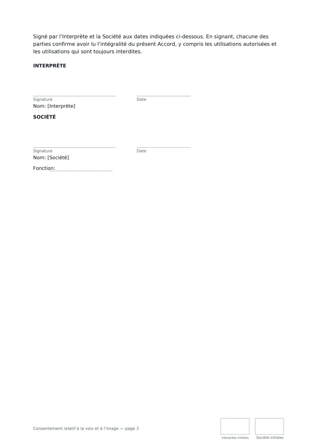 Consentement relatif à la voix et à l’image — page 3 sur 3