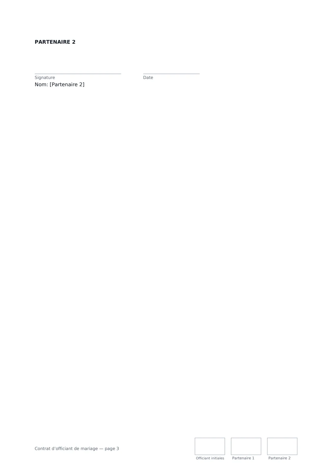 Contrat d’officiant de mariage — page 3 sur 3