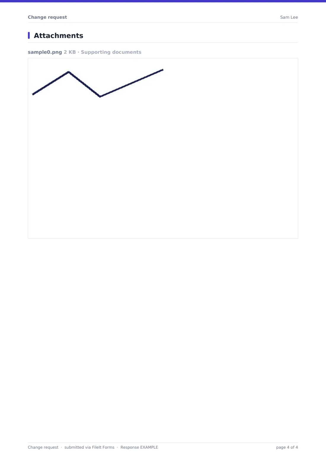 Change request — example response PDF, page 4 of 4
