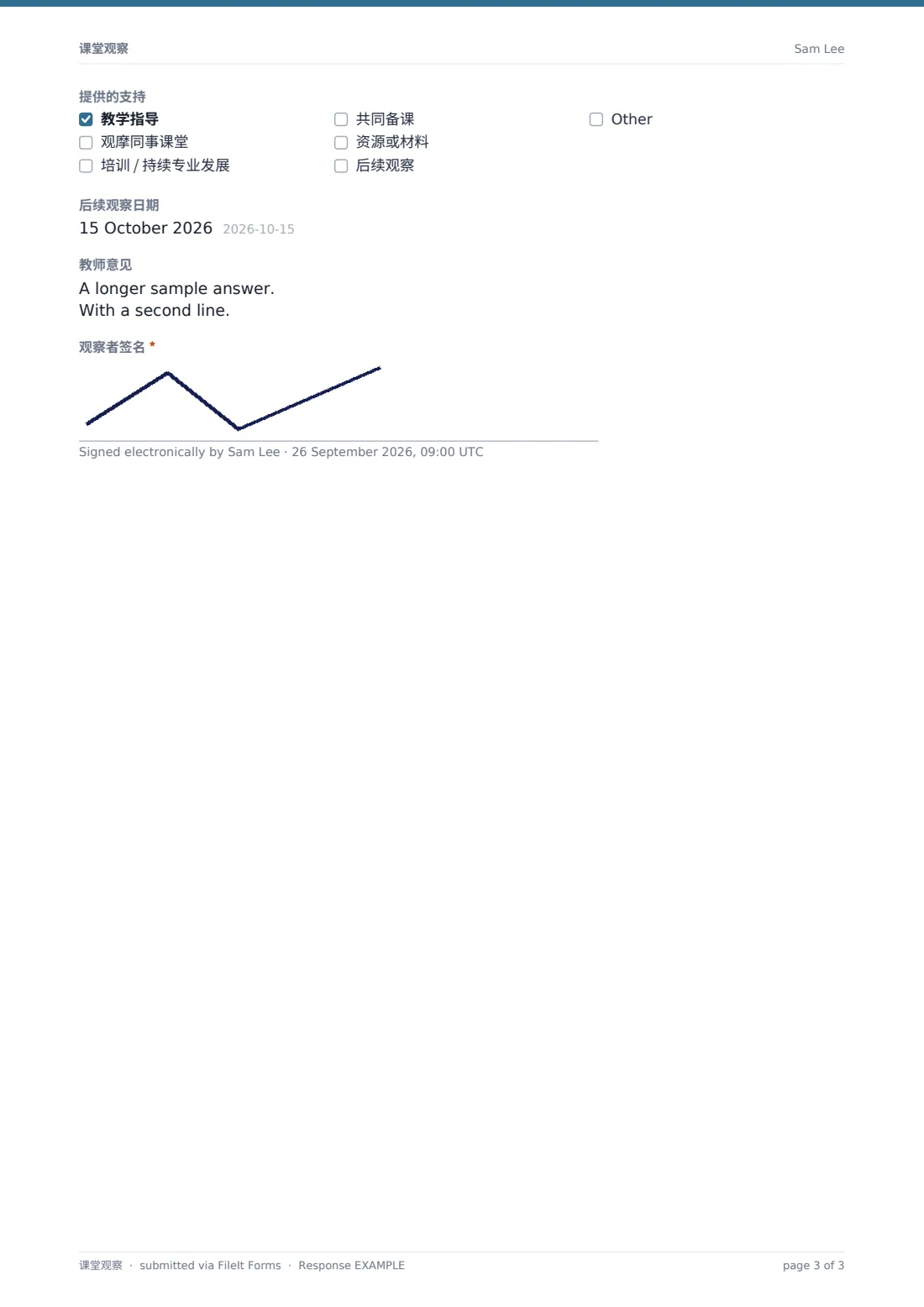 课堂观察 — 示例回复 PDF，第 3 页，共 3 页