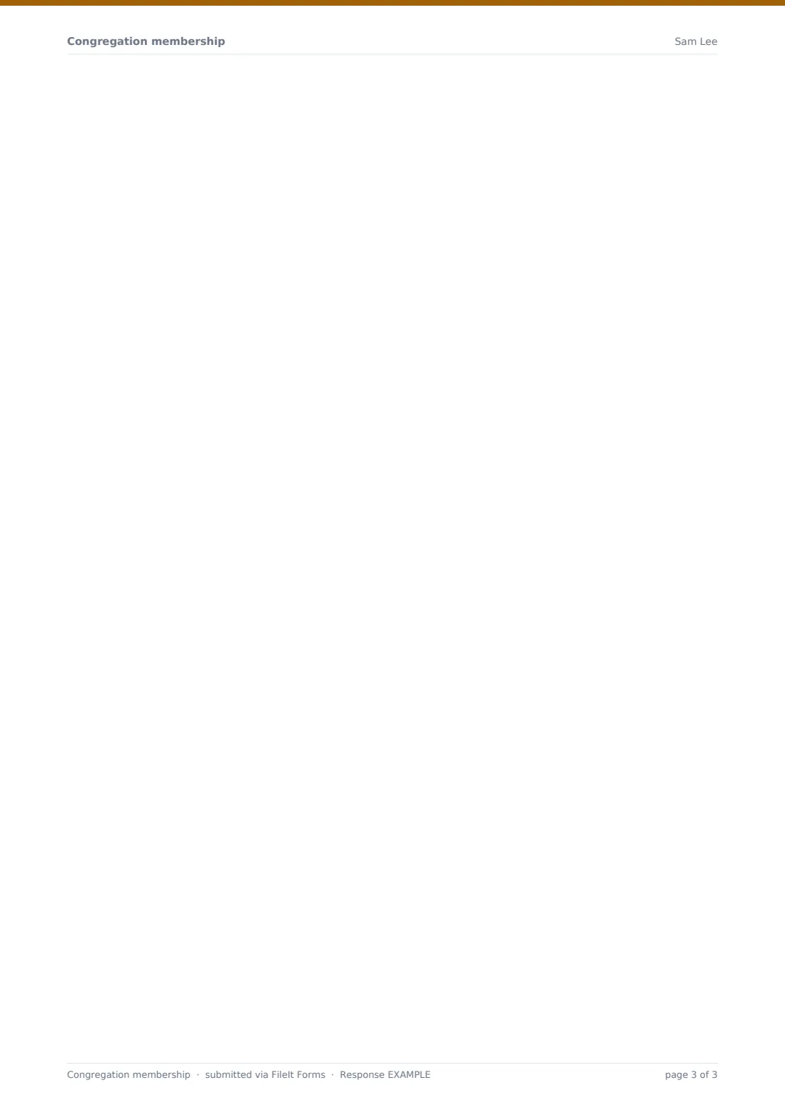Congregation membership — example response PDF, page 3 of 3