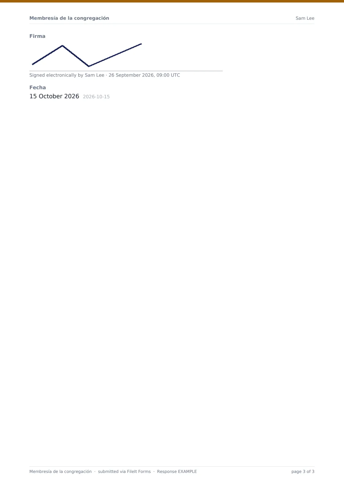 Membresía de la congregación — PDF de respuesta de ejemplo, página 3 de 3