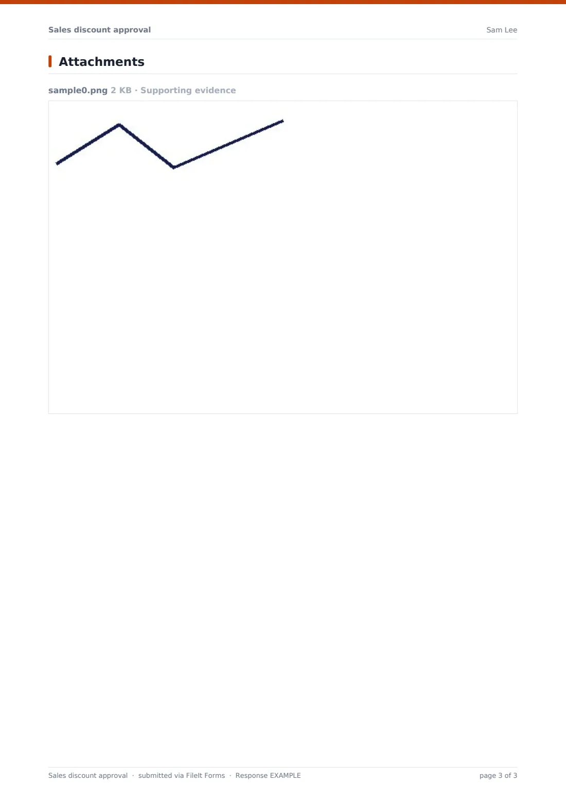 Sales discount approval — example response PDF, page 3 of 3