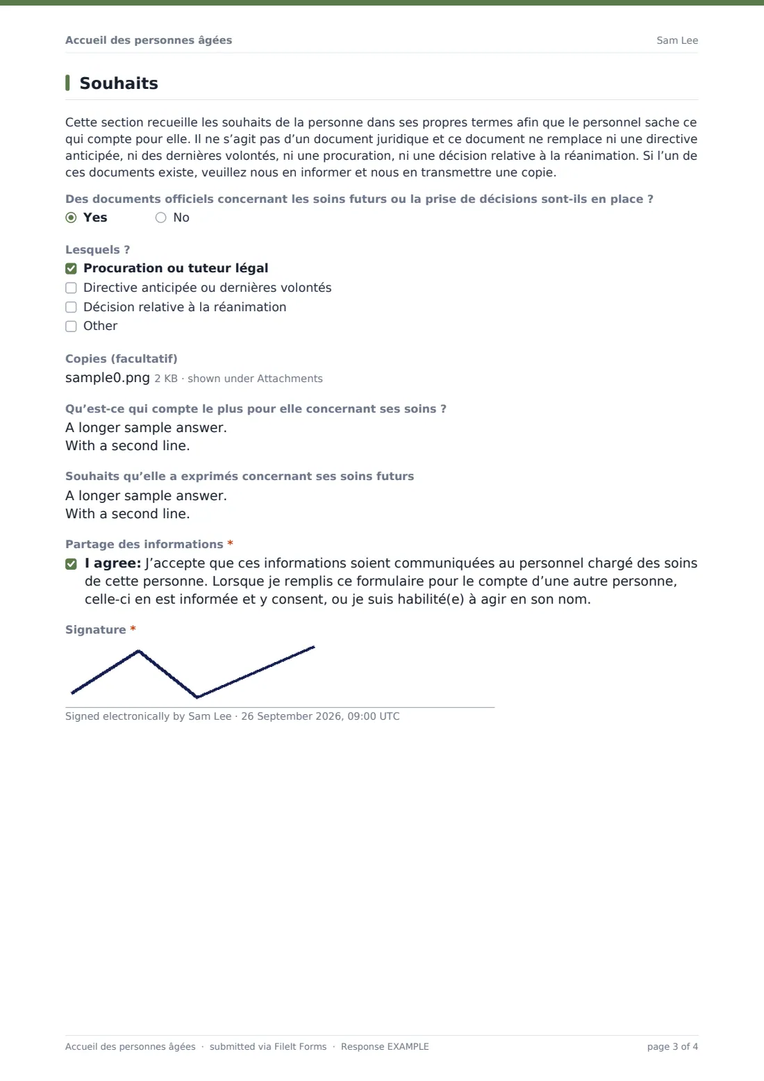Accueil des personnes âgées — exemple de réponse au format PDF, page 3 sur 4