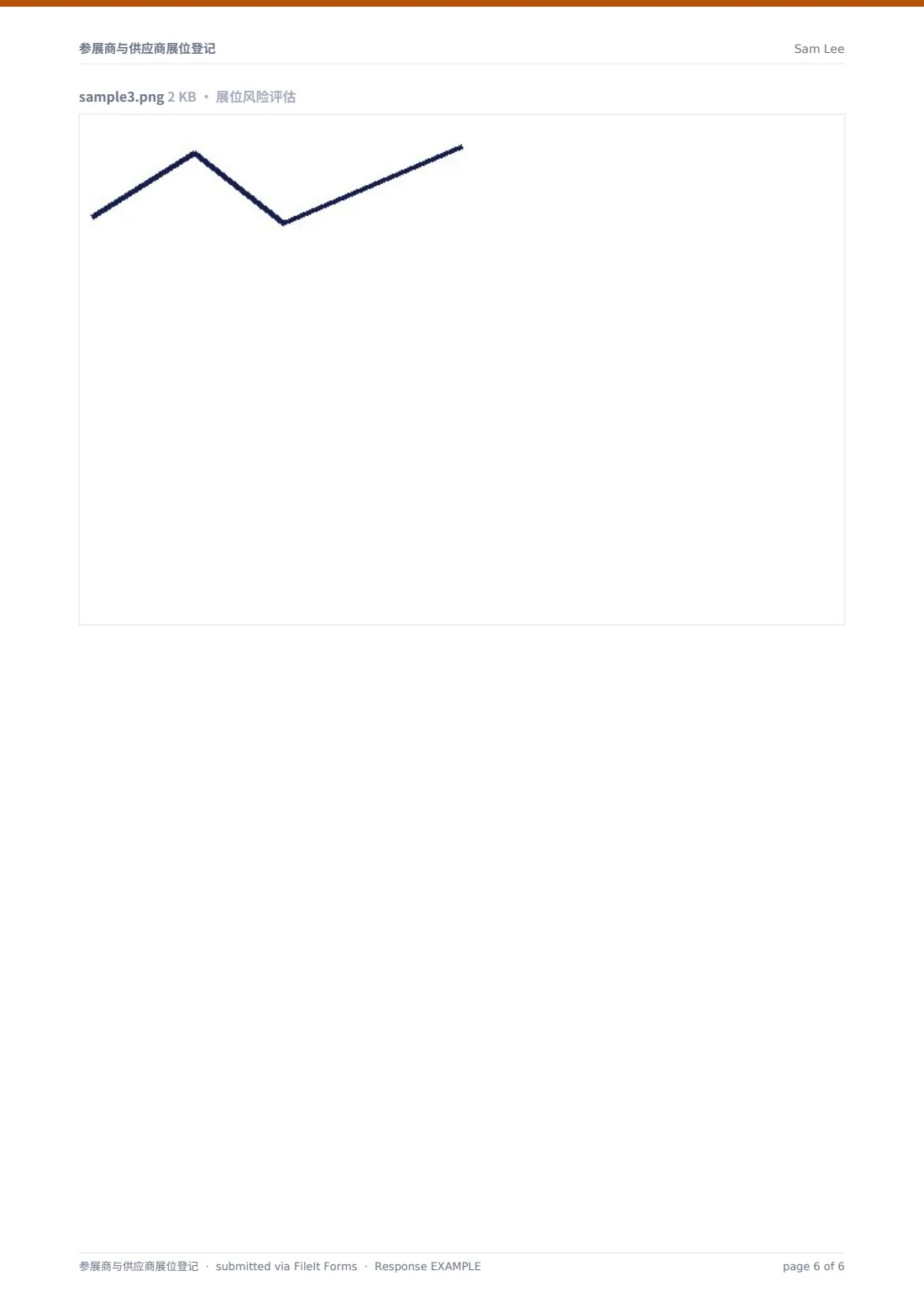 参展商与供应商展位登记 — 示例回复 PDF，第 6 页，共 6 页