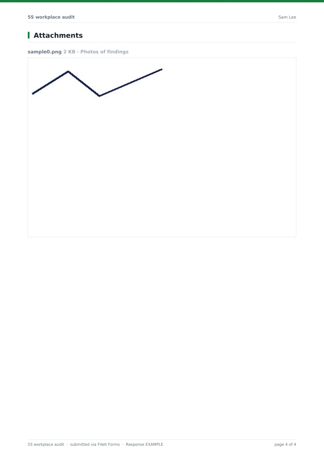 5S workplace audit — example response PDF, page 4 of 4