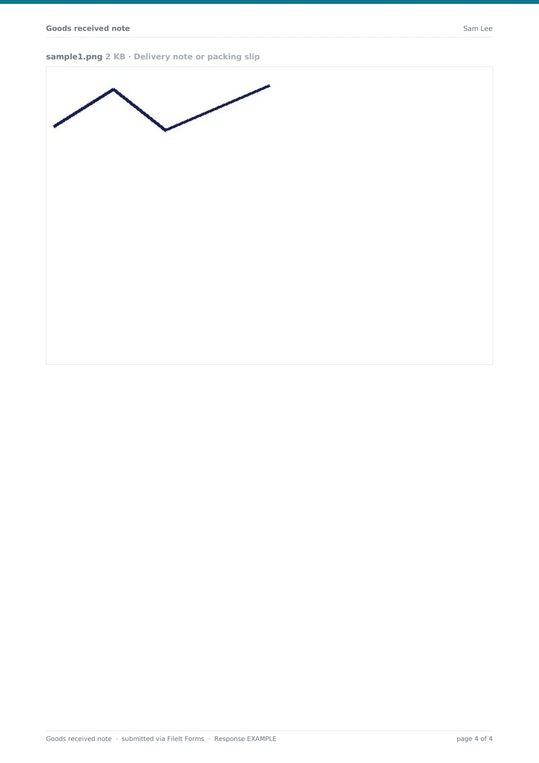 Goods received note — example response PDF, page 4 of 4