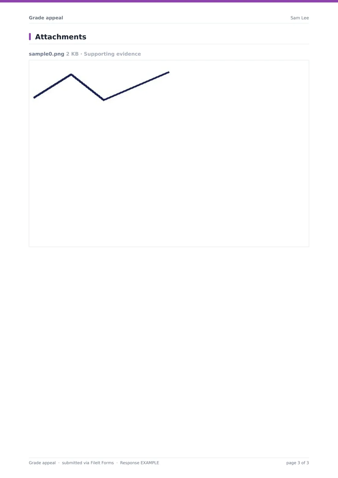 Grade appeal — example response PDF, page 3 of 3