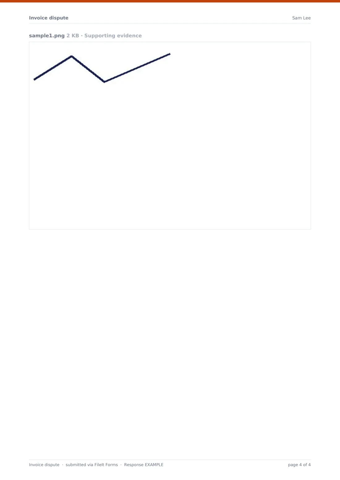 Invoice dispute — example response PDF, page 4 of 4