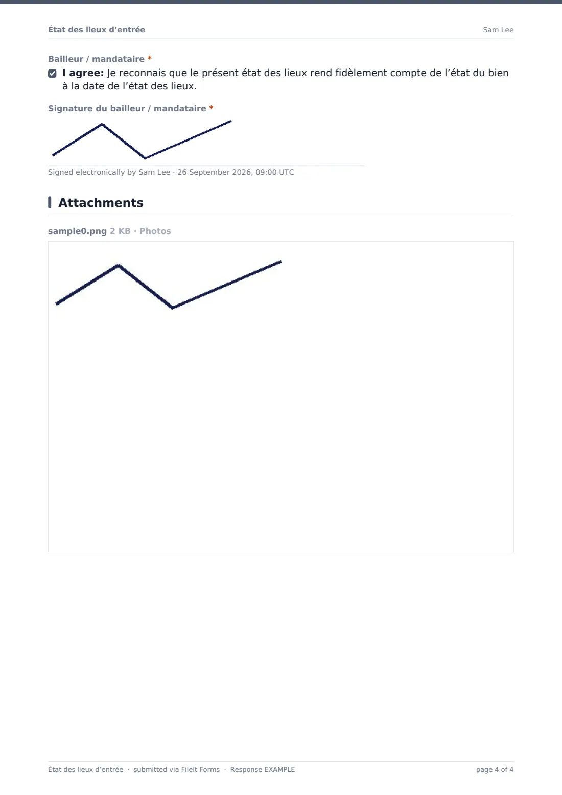 État des lieux d’entrée — exemple de réponse au format PDF, page 4 sur 4