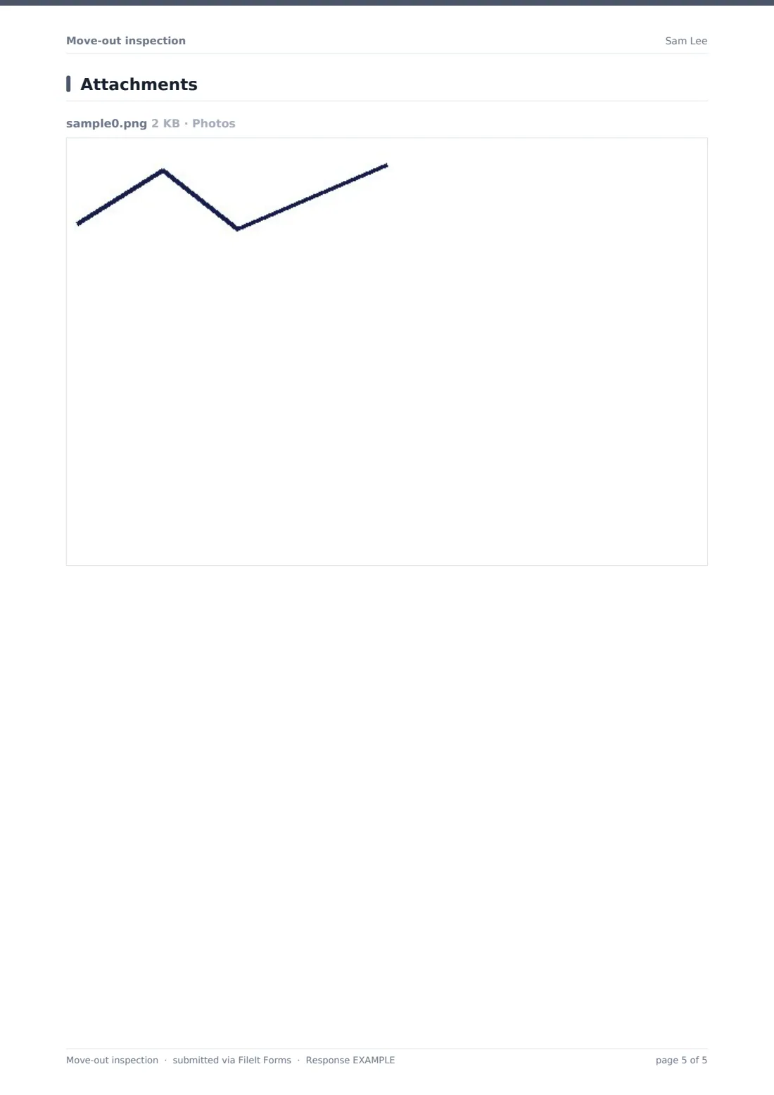 Move-out inspection — example response PDF, page 5 of 5