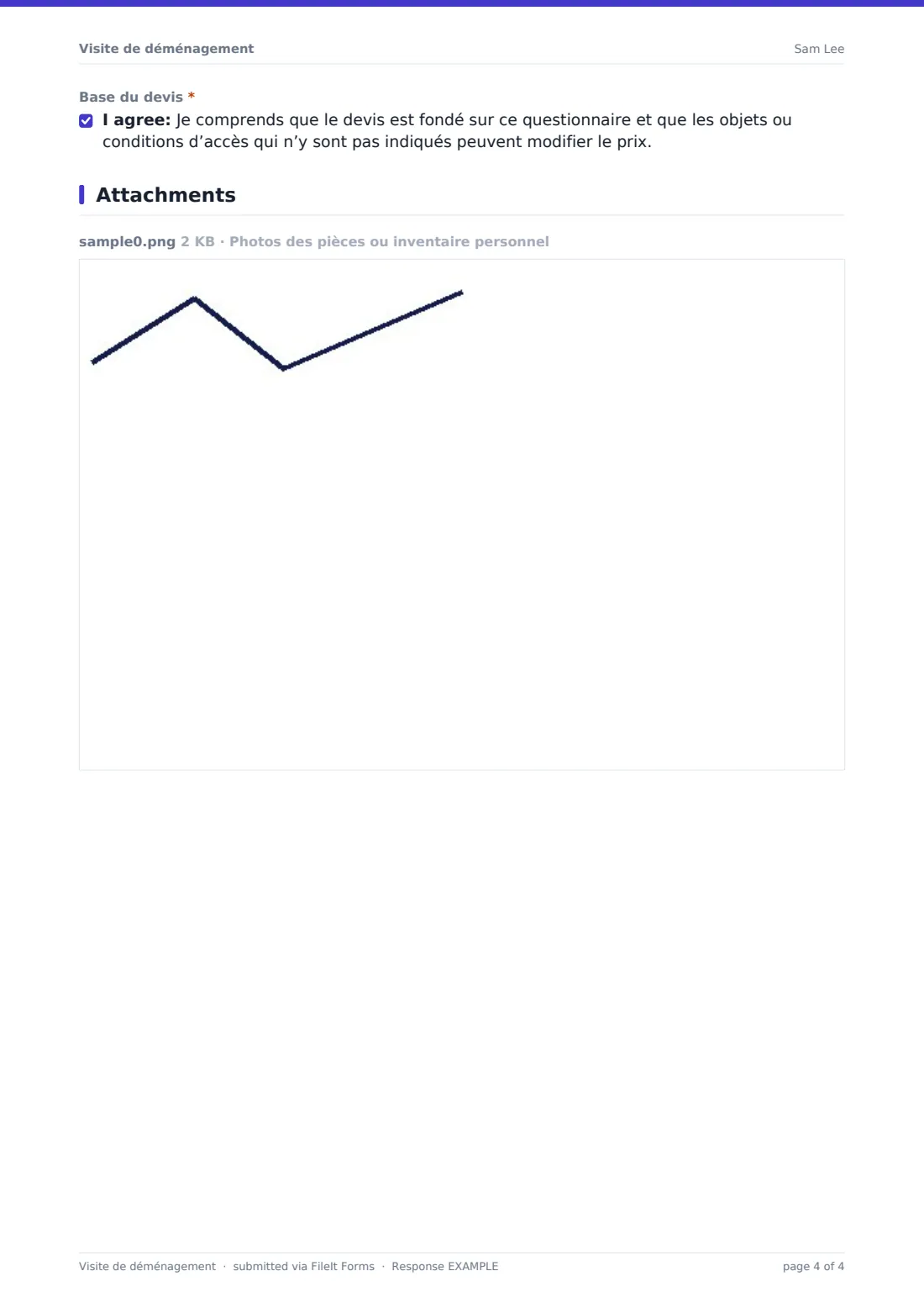 Visite de déménagement — exemple de réponse au format PDF, page 4 sur 4