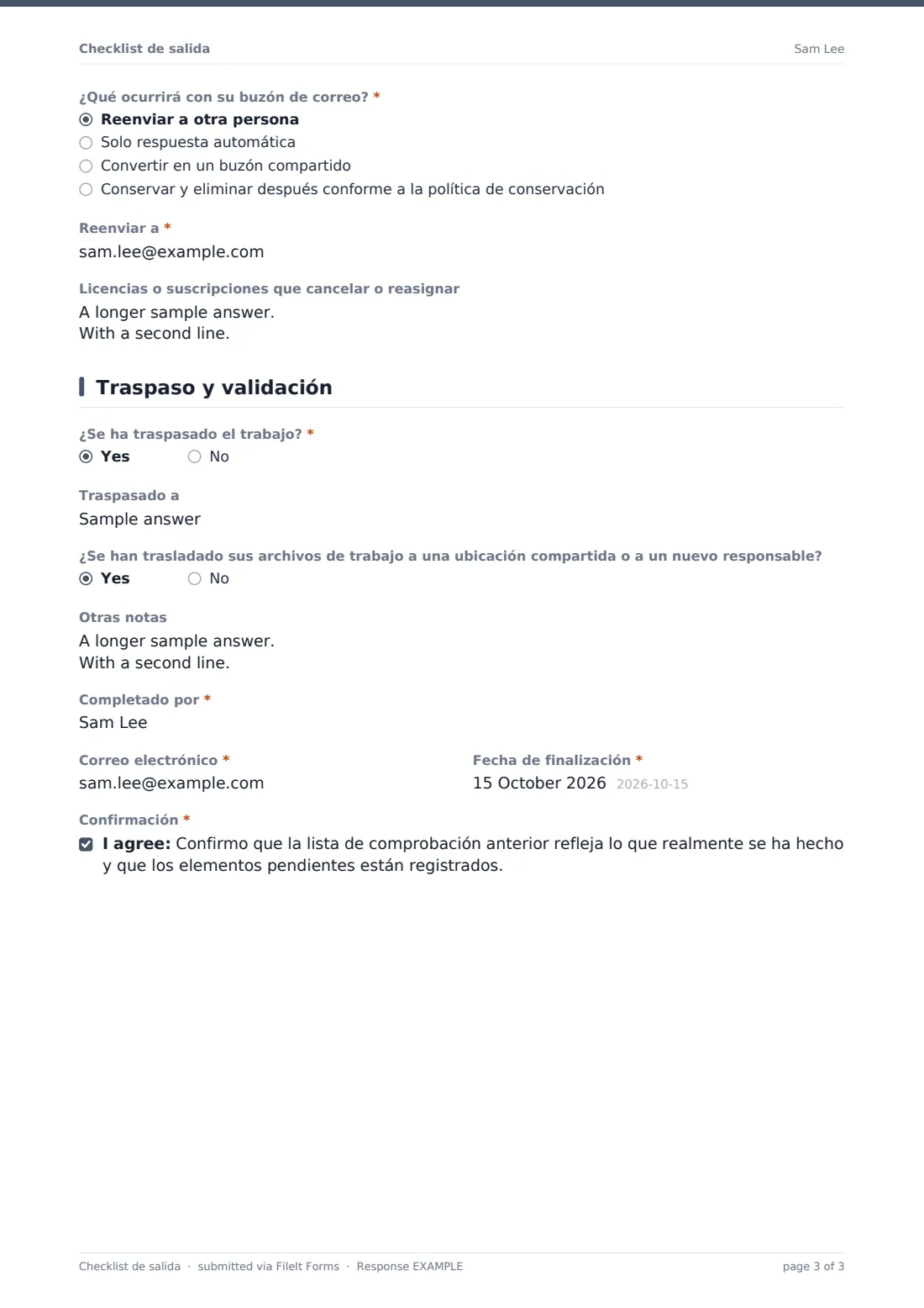 Checklist de salida — PDF de respuesta de ejemplo, página 3 de 3