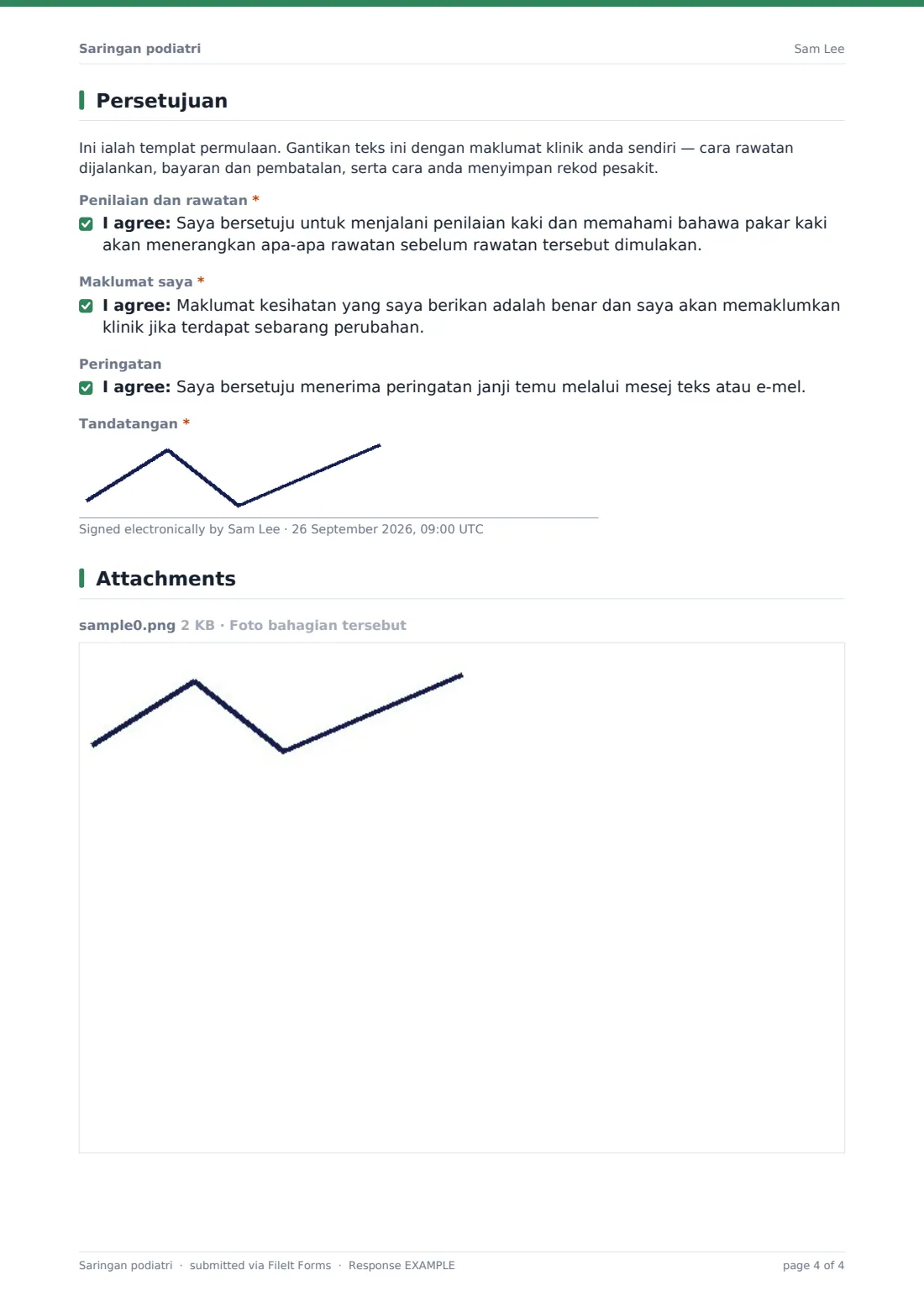 Saringan podiatri — PDF respons contoh, halaman 4 daripada 4