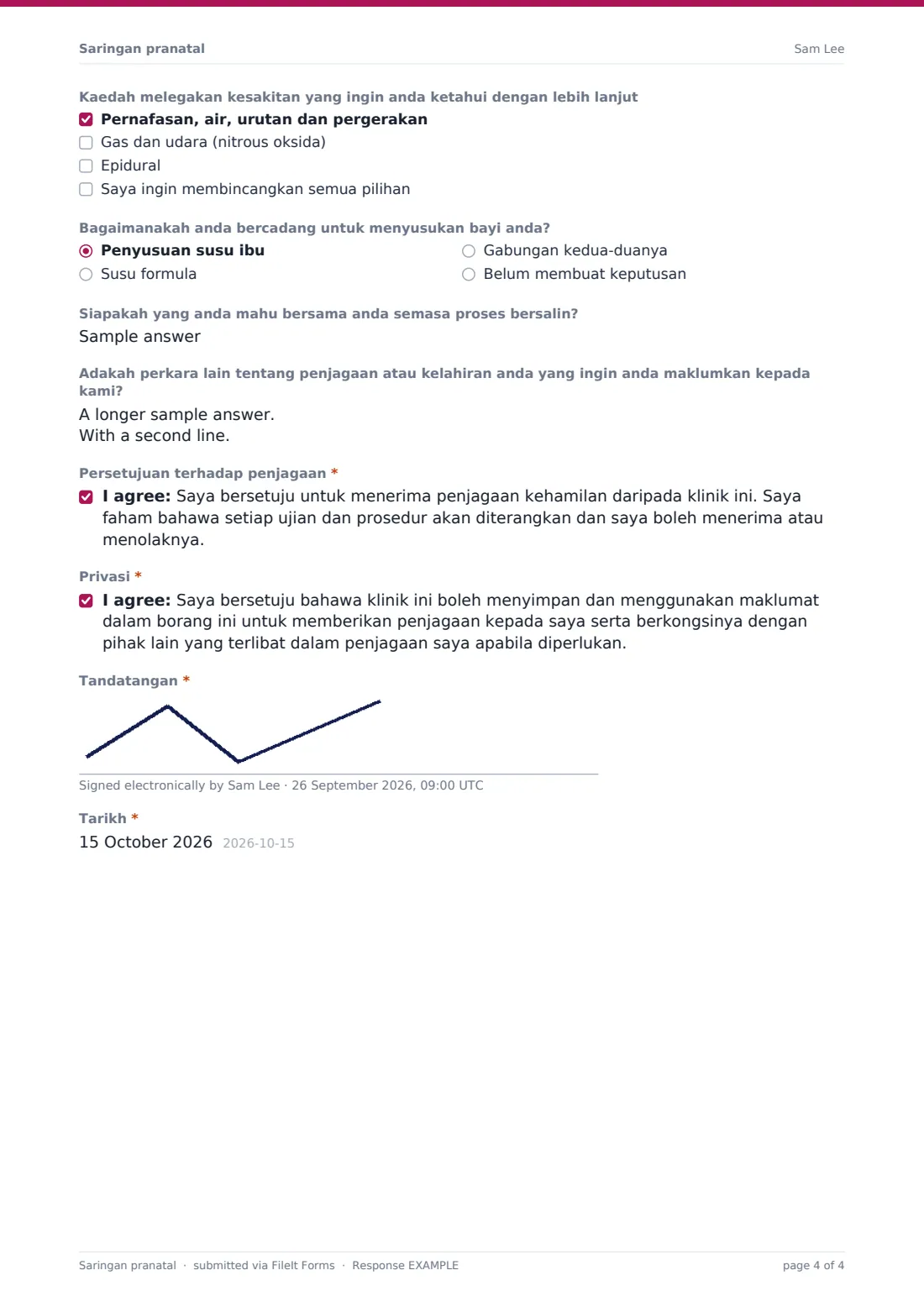 Saringan pranatal — PDF respons contoh, halaman 4 daripada 4