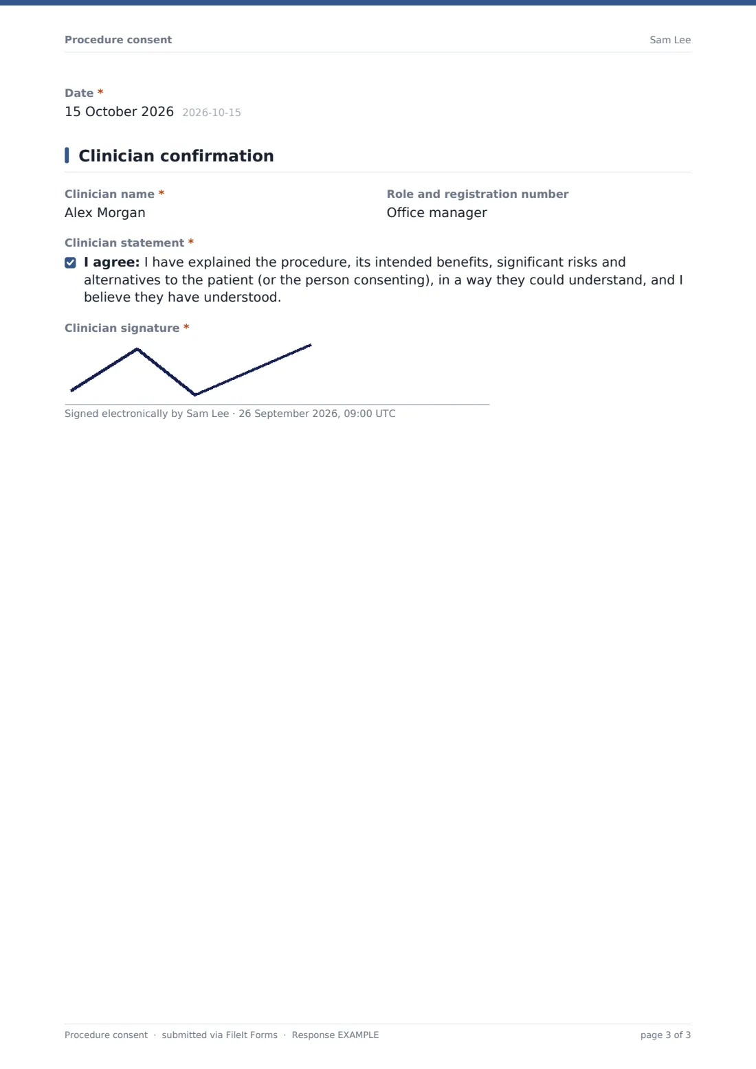Procedure consent — example response PDF, page 3 of 3