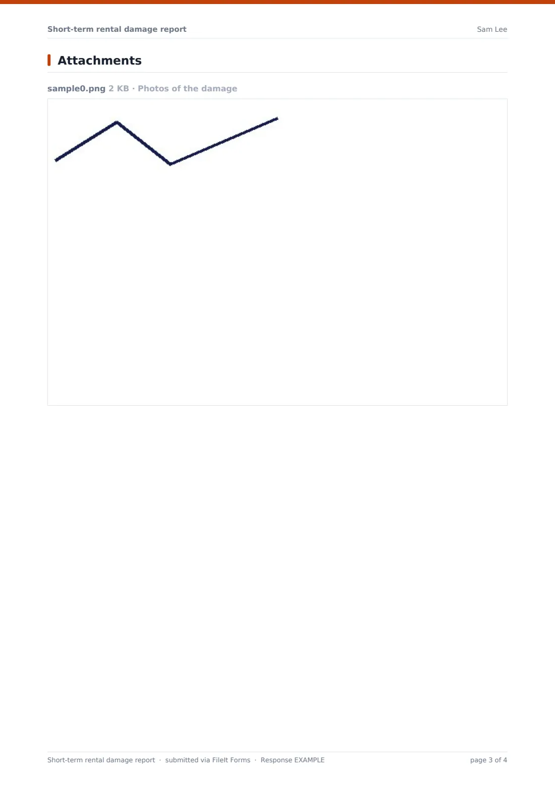 Short-term rental damage report — example response PDF, page 3 of 4