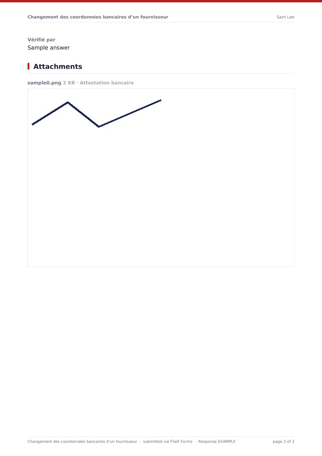 Changement des coordonnées bancaires d’un fournisseur — exemple de réponse au format PDF, page 3 sur 3