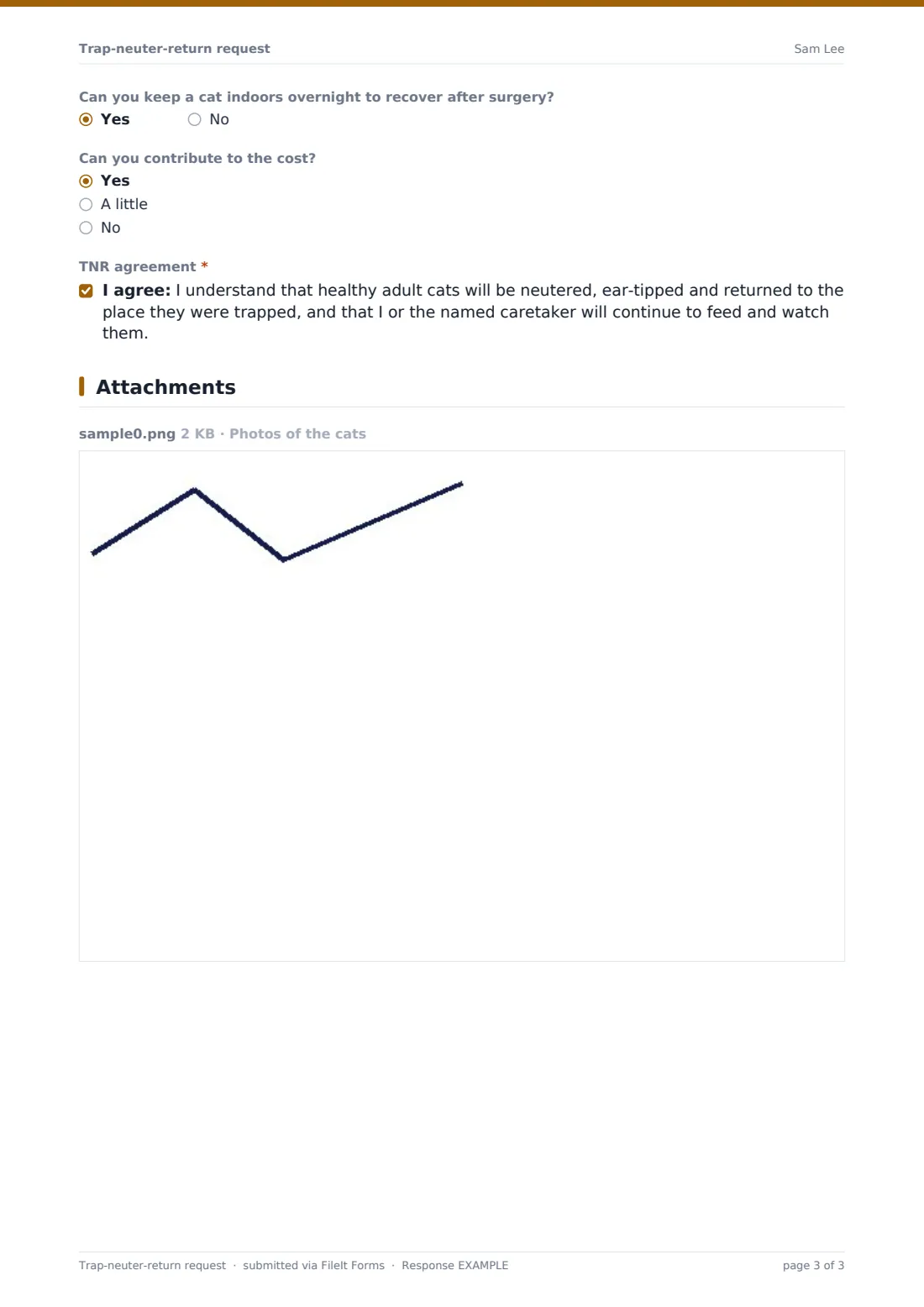 Trap-neuter-return request — example response PDF, page 3 of 3
