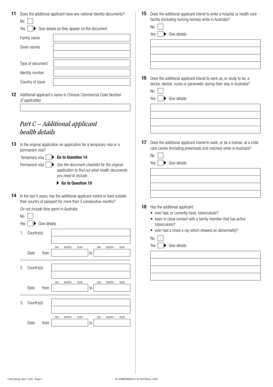 Add an applicant after lodgement (form 1436) (2020) Adding an additional applicant after lodgement - details and payment form — page 4 of 7