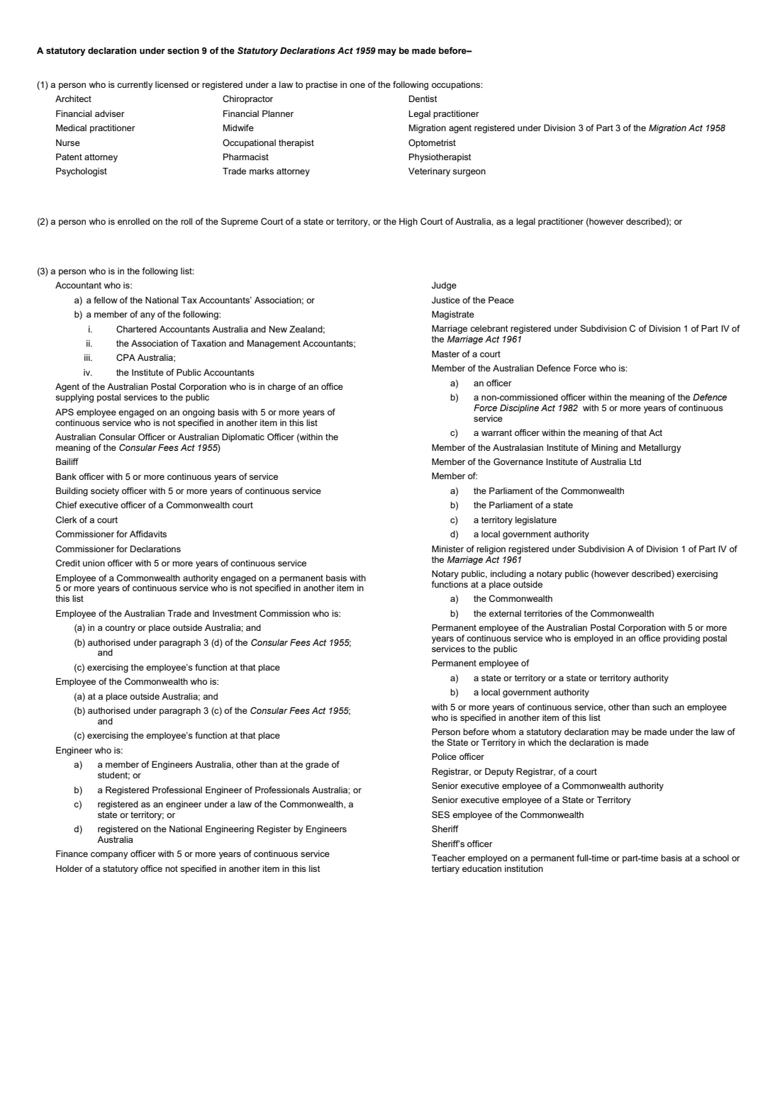 Commonwealth statutory declaration (2024) Commonwealth statutory declaration — page 2 of 2