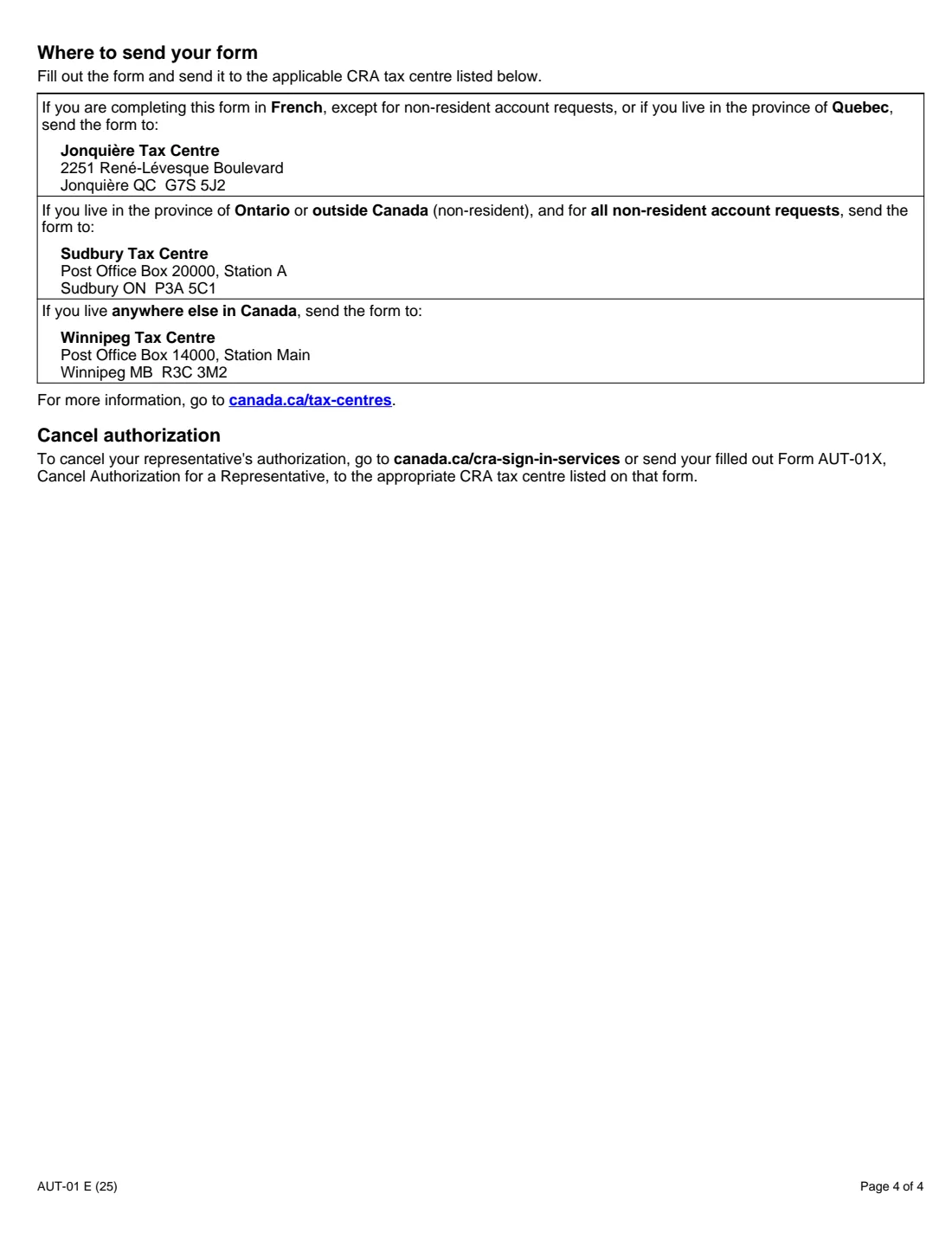 AUT-01 (2025) Authorize a Representative for Offline Access — page 4 of 4