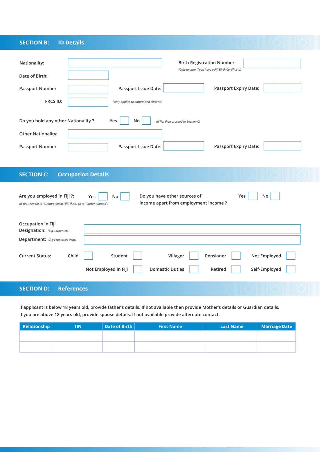 Individual TIN registration (2026) Individual TIN Registration — page 2 of 3