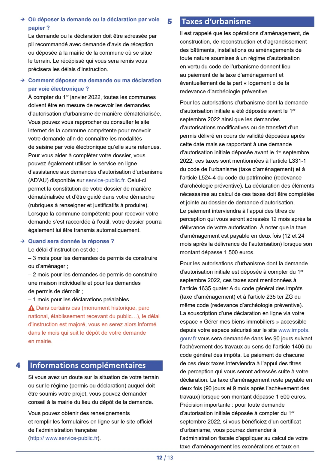 Cerfa 13703 - déclaration préalable (house works) (2026) Déclaration préalable - constructions et travaux non soumis à permis de construire portant sur une maison individuelle et/ou ses annexes - prior declaration for works on a detached house — page 14 of 15