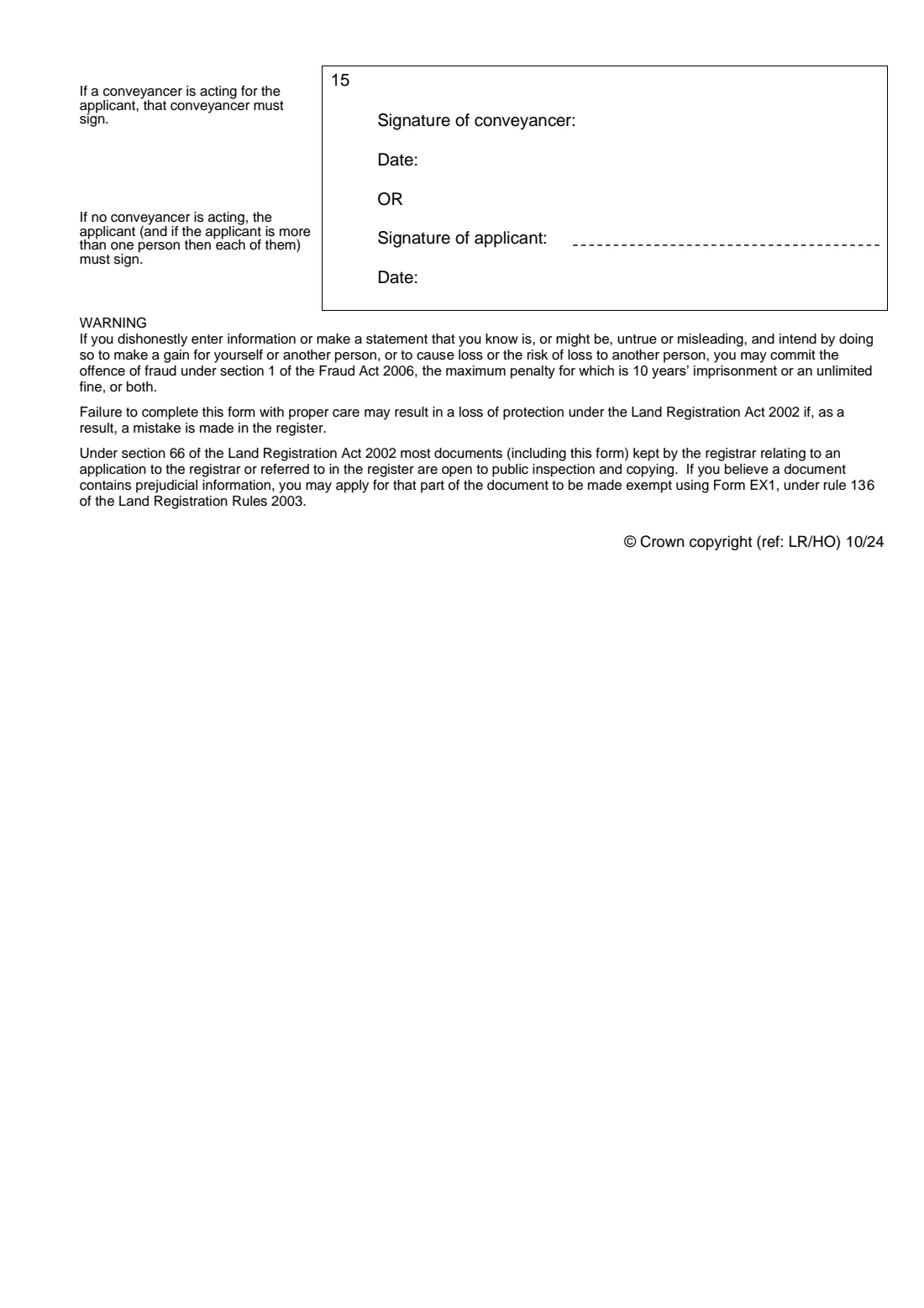 Form AP1 (2024) Application to change the register — page 7 of 7
