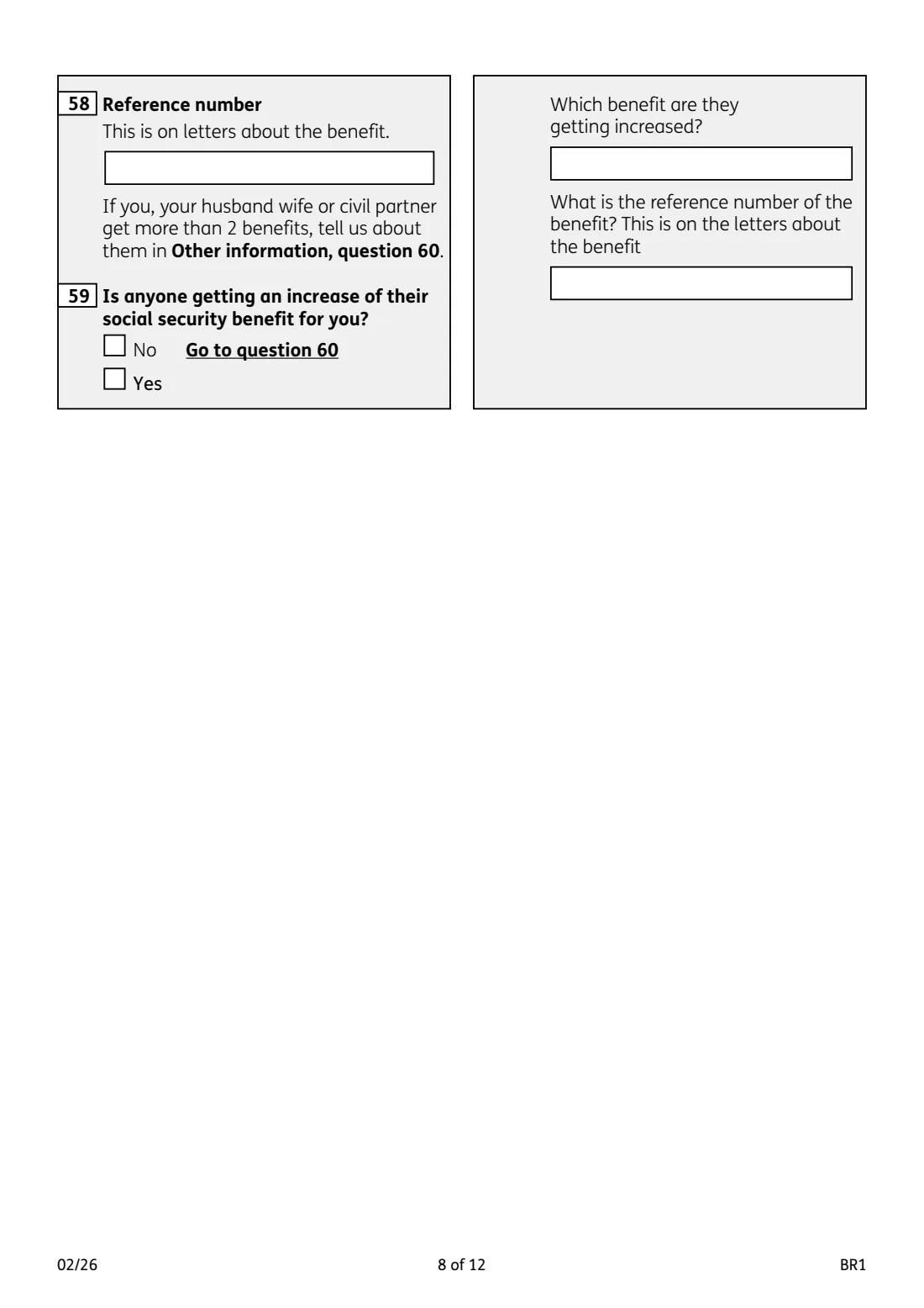 BR1 State Pension claim (2026) Get your State Pension (State Pension claim form) — page 8 of 12