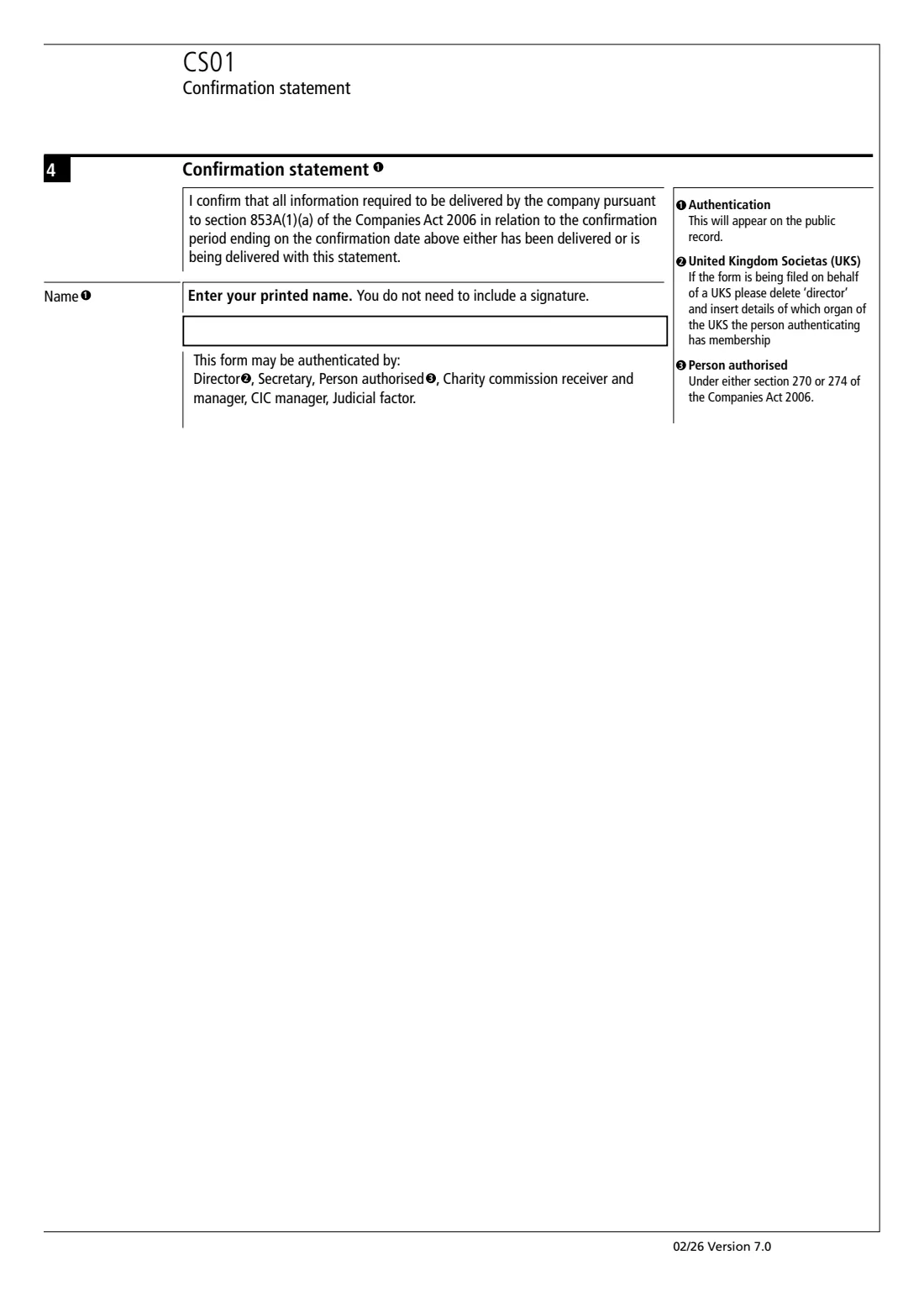 CS01 Confirmation statement (2026) Confirmation statement (CS01) — page 2 of 3
